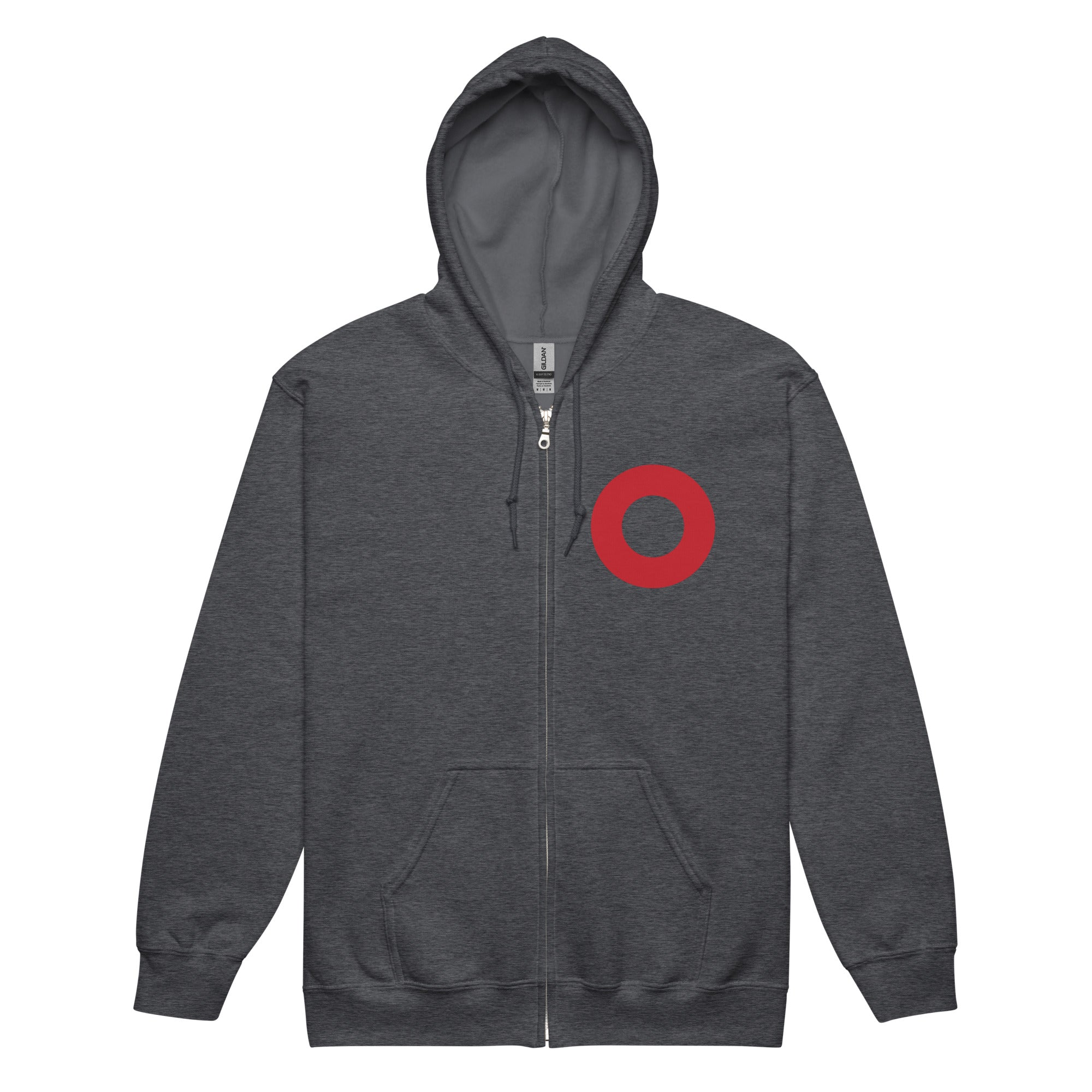 Fishman Donut Upper Chest Design Zip-Up Sweatshirt