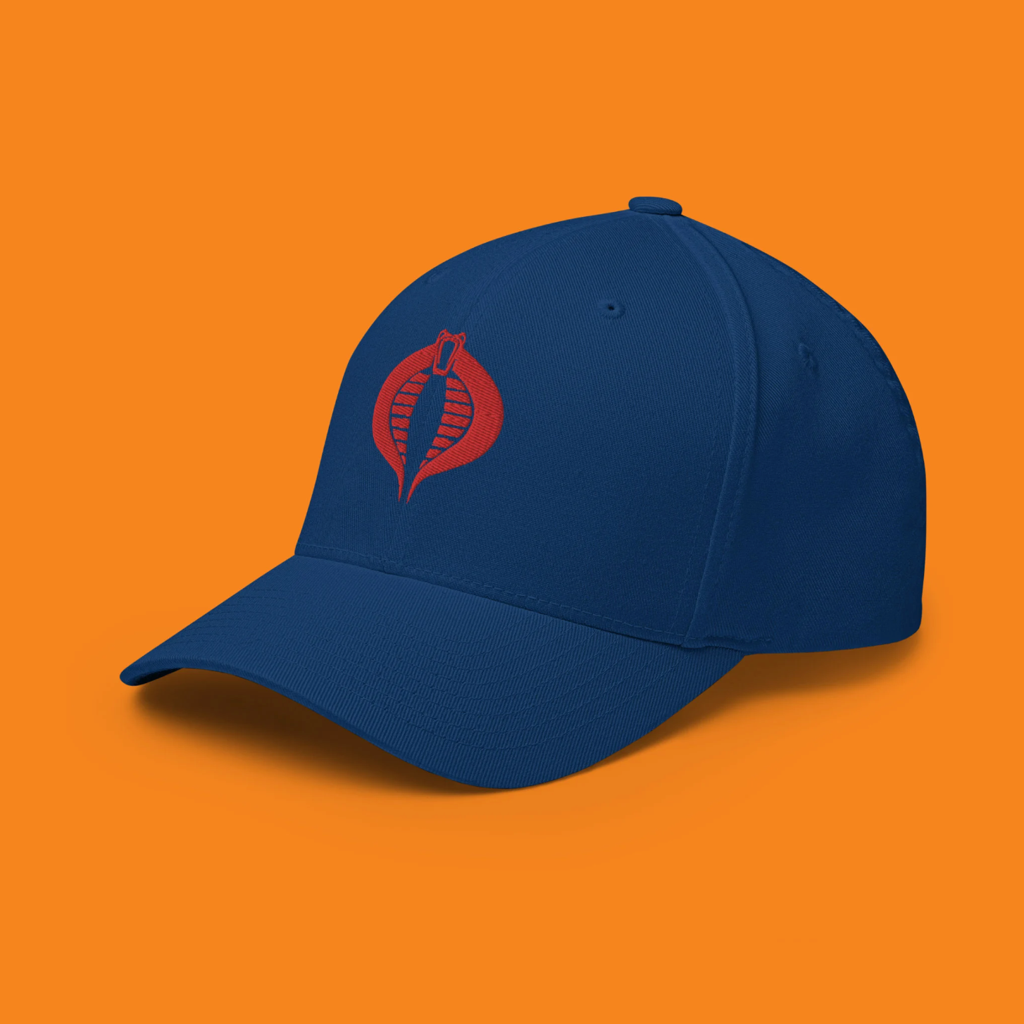 Cobra Logo Embroidered Fitted Hat - GI Joe