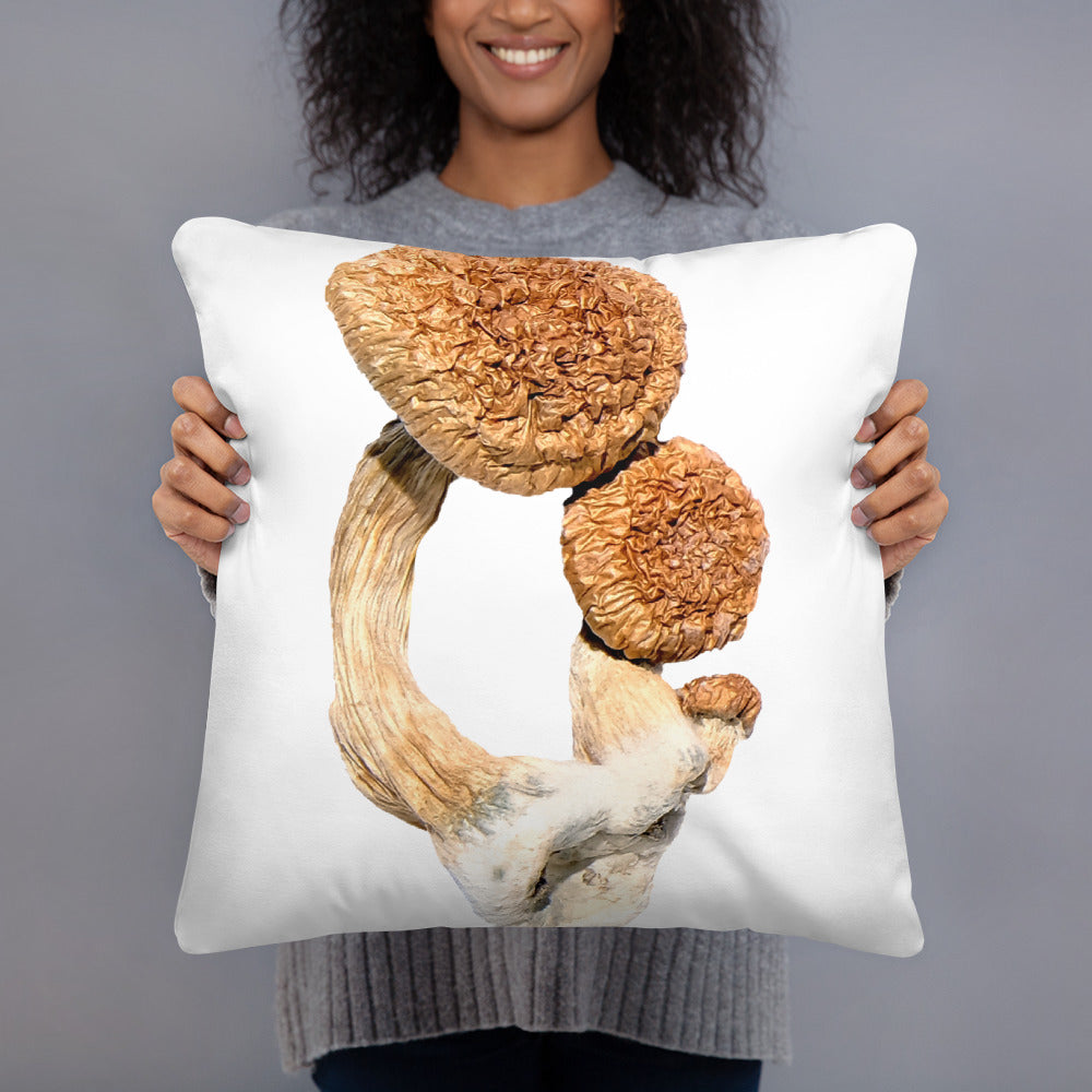 Psilocybin Magic Mushrooms Throw Pillow