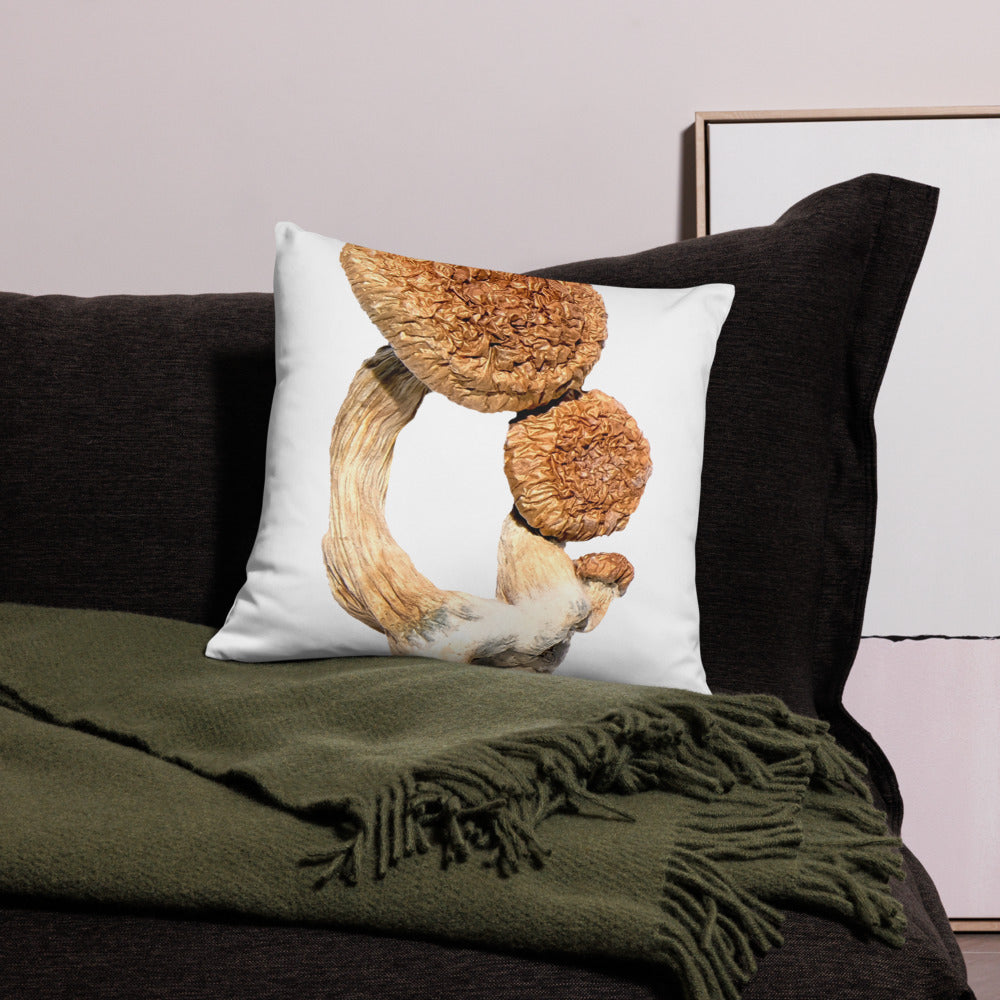 Psilocybin Magic Mushrooms Throw Pillow