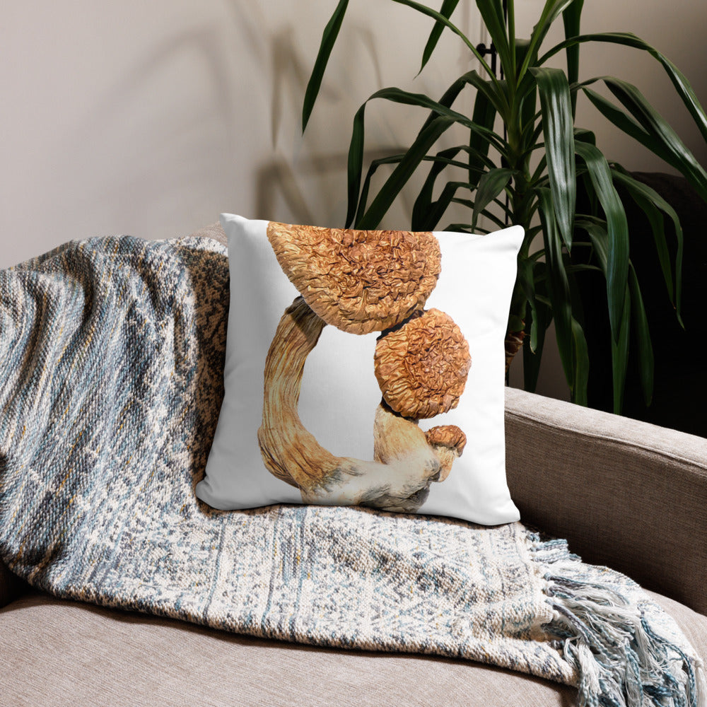 Psilocybin Magic Mushrooms Throw Pillow