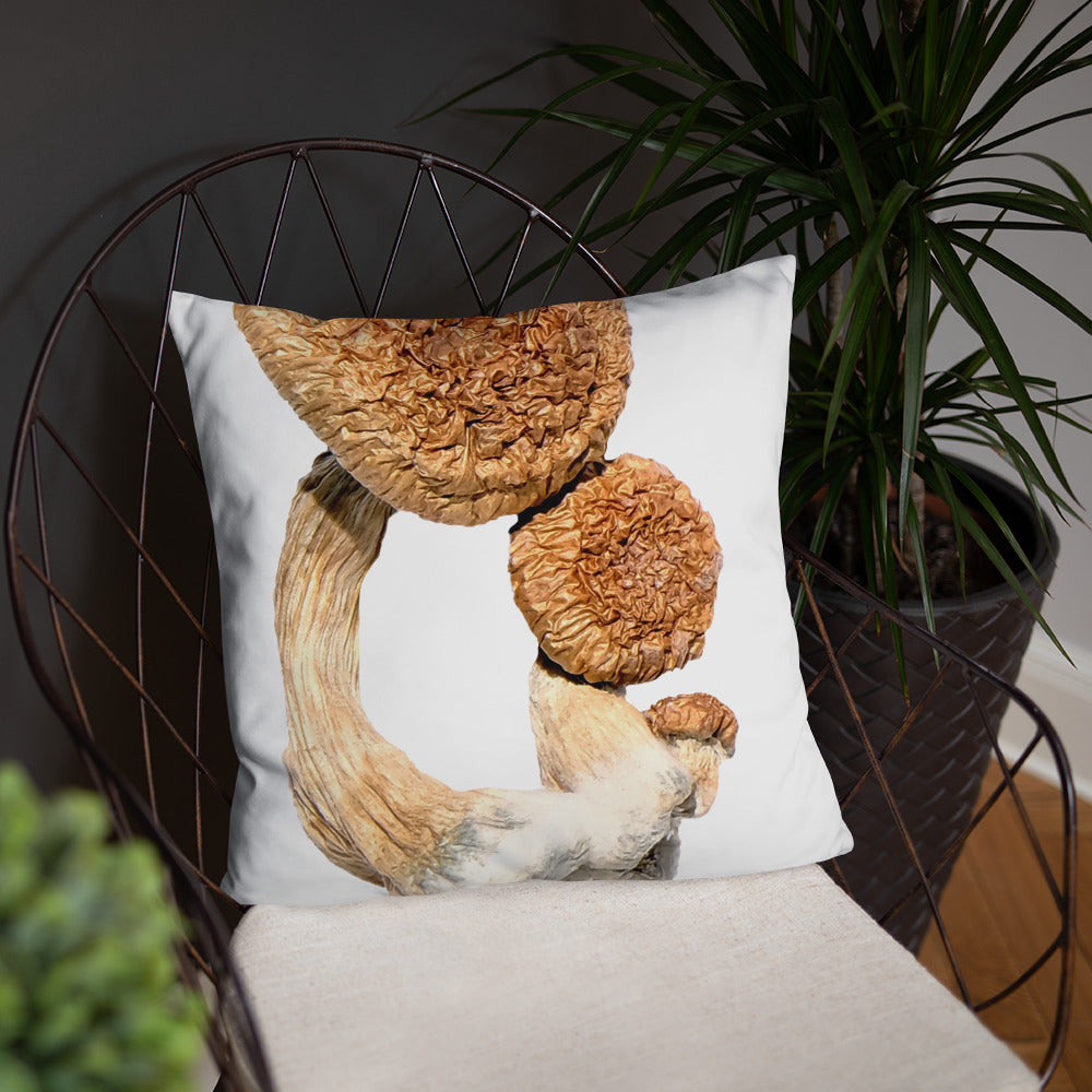 Psilocybin Magic Mushrooms Throw Pillow