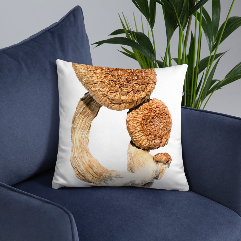 Psilocybin Magic Mushrooms Throw Pillow