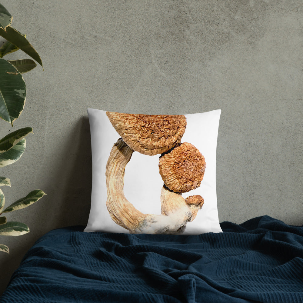 Psilocybin Magic Mushrooms Throw Pillow