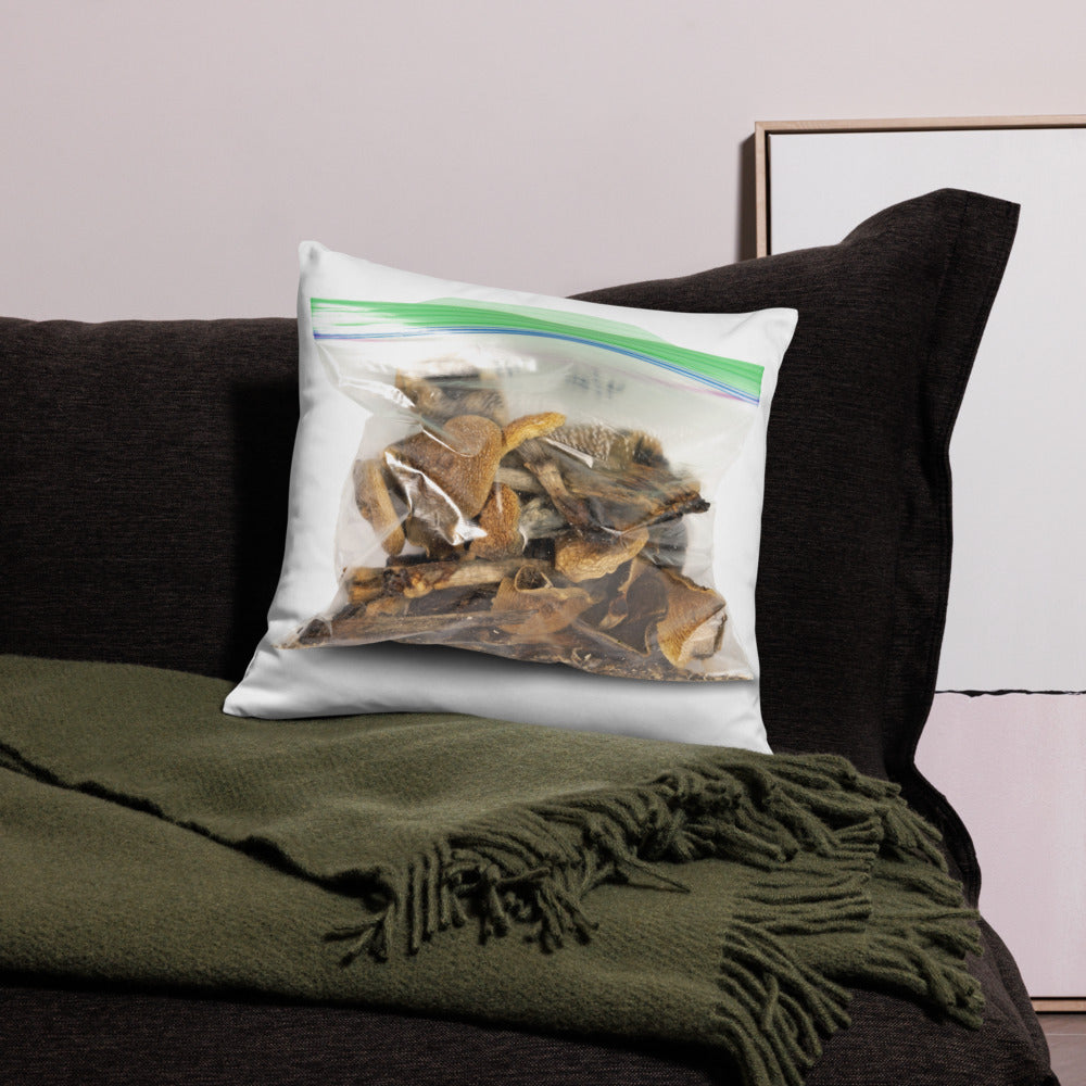 Psilocybin Magic Mushrooms Throw Pillow