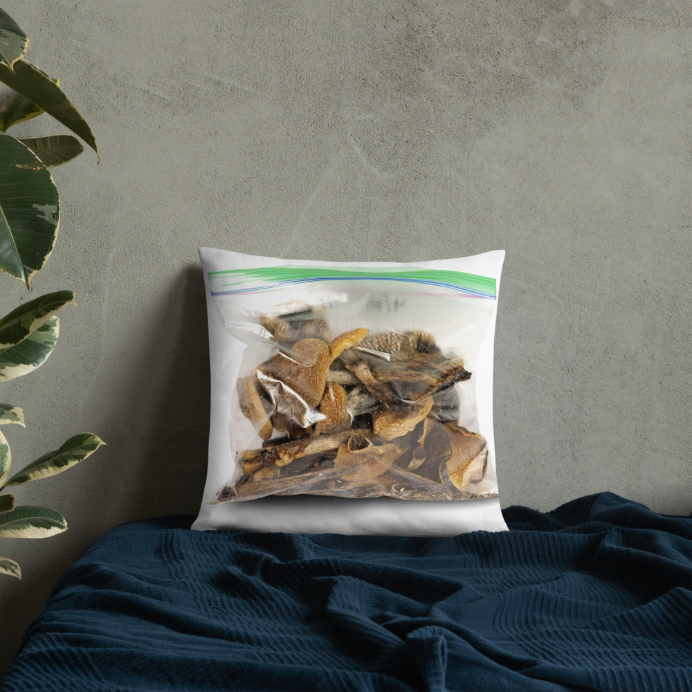 Psilocybin Magic Mushrooms Throw Pillow