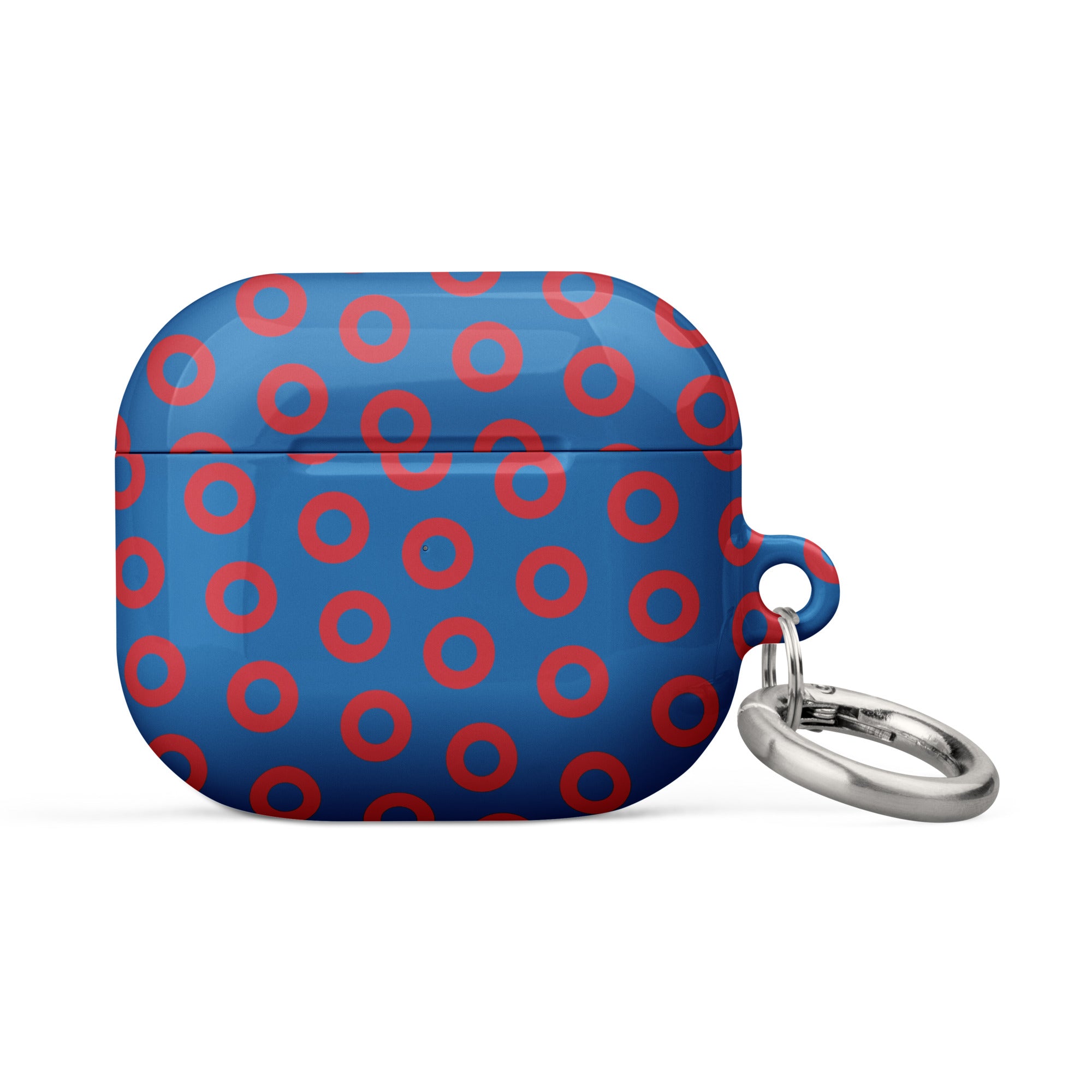 Stylish Phish Fishman Donut Apple AirPods Case - Blue/Red Edition