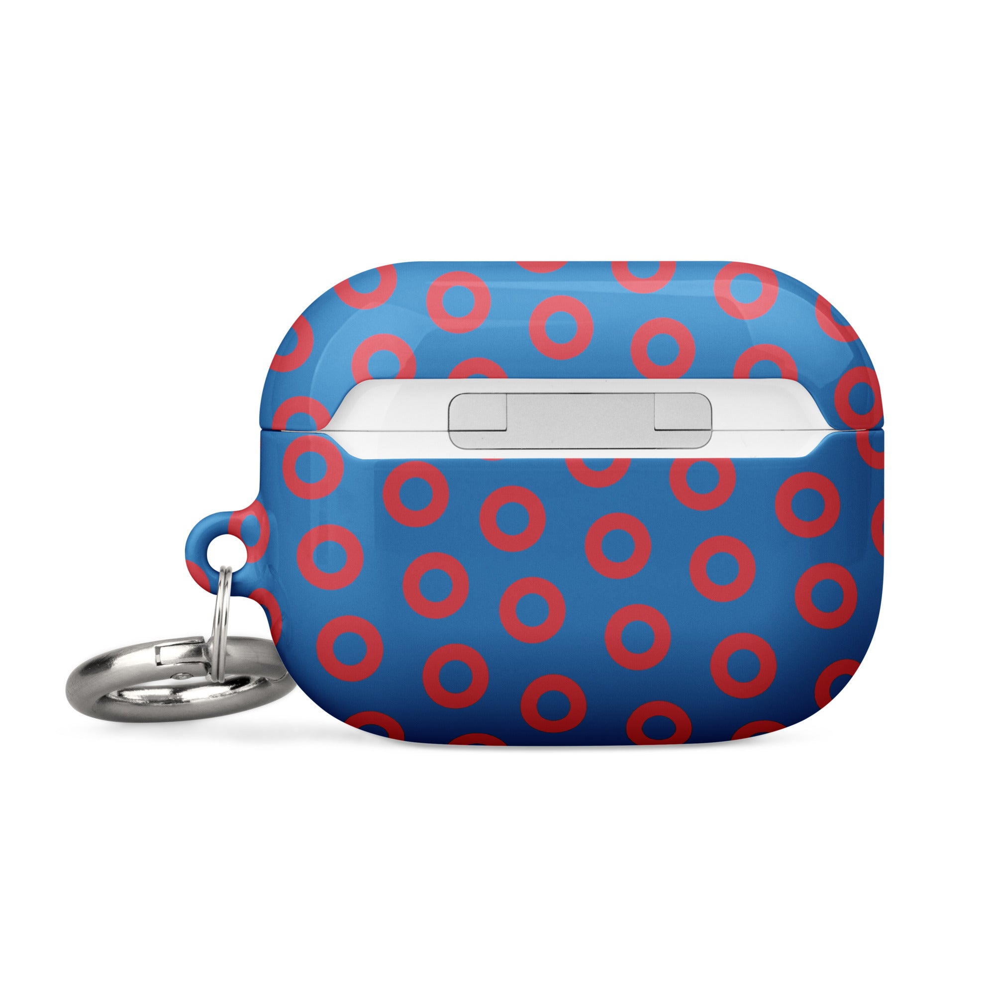 Stylish Phish Fishman Donut Apple AirPods Case - Blue/Red Edition