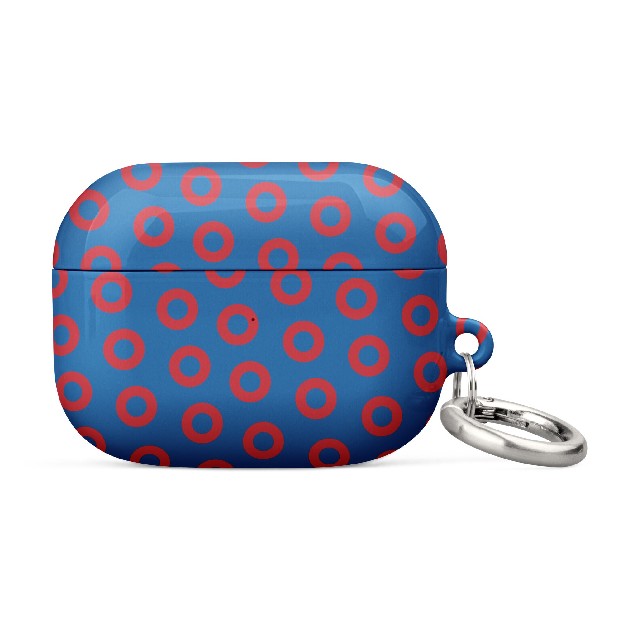 Stylish Phish Fishman Donut Apple AirPods Case - Blue/Red Edition