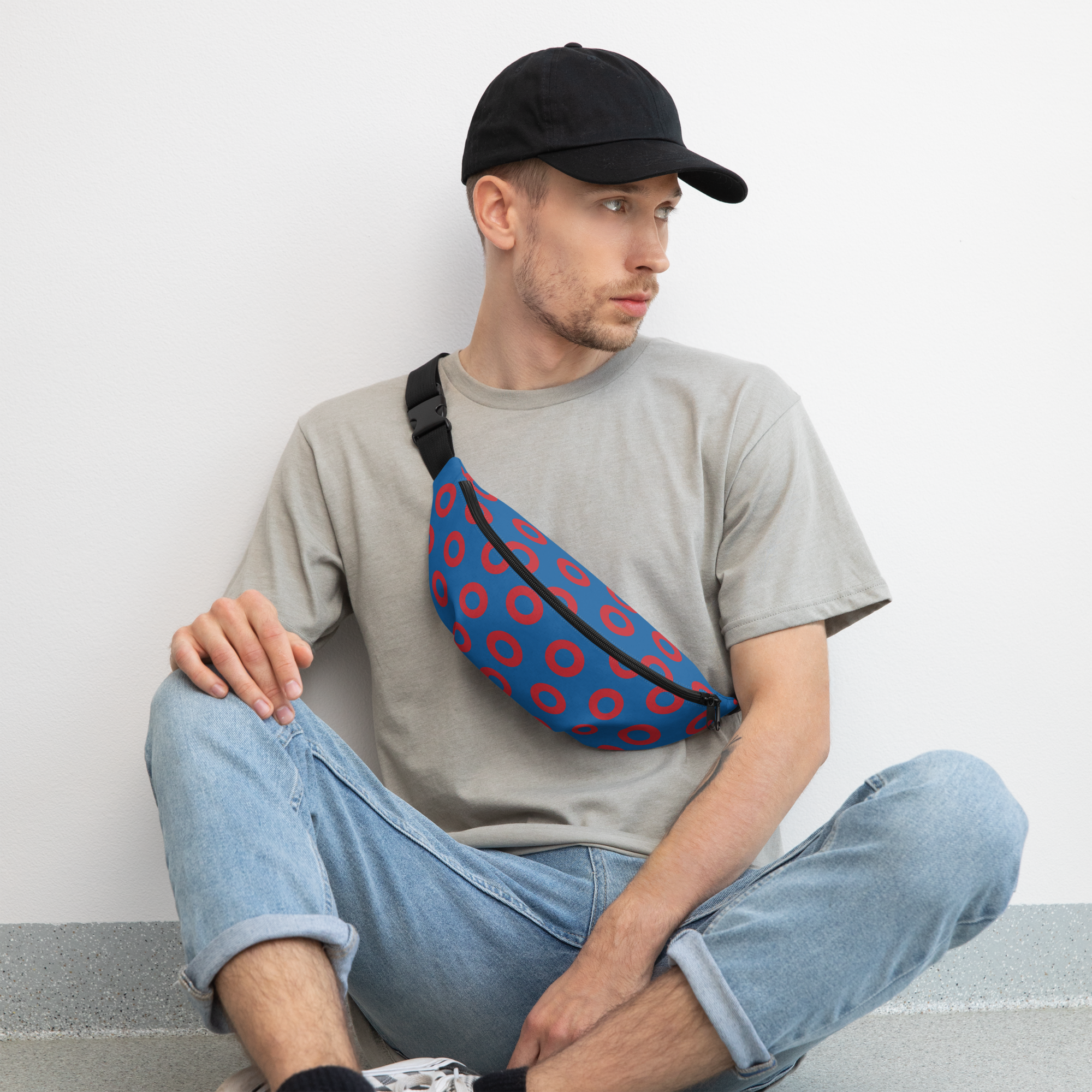 Fishman Donut Fanny Pack: Blue/Red Edition