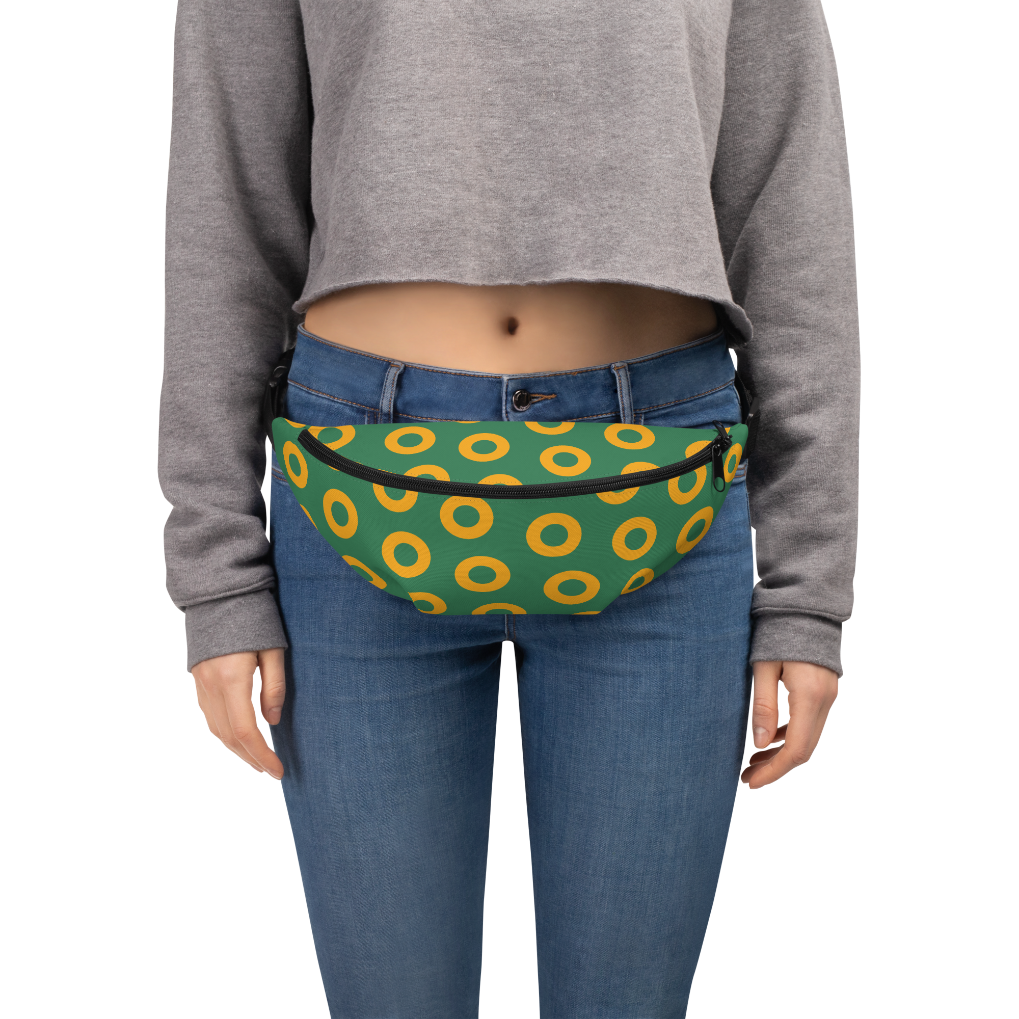 Fishman Donuts Fanny Pack: Green/Yellow Edition