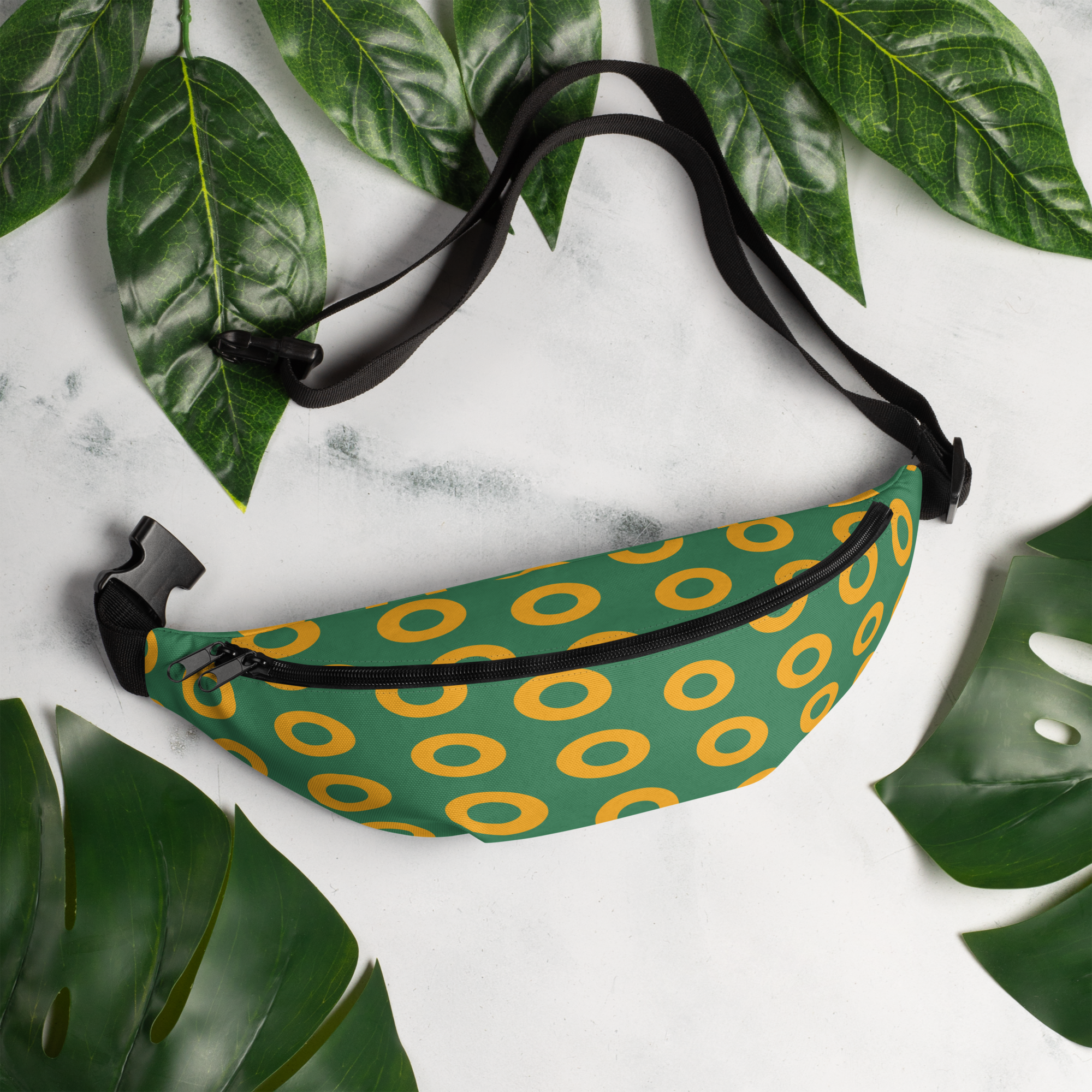 Fishman Donuts Fanny Pack: Green/Yellow Edition