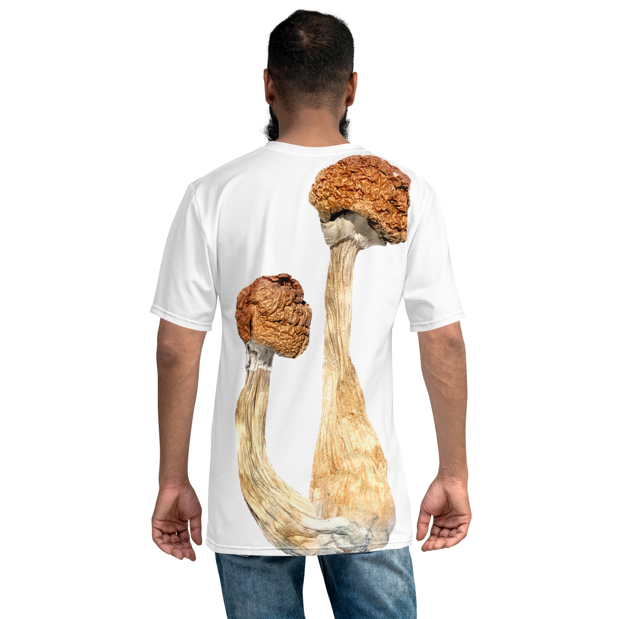 Psilocybin Magic Mushrooms Double-Sided All-Over Print Tee