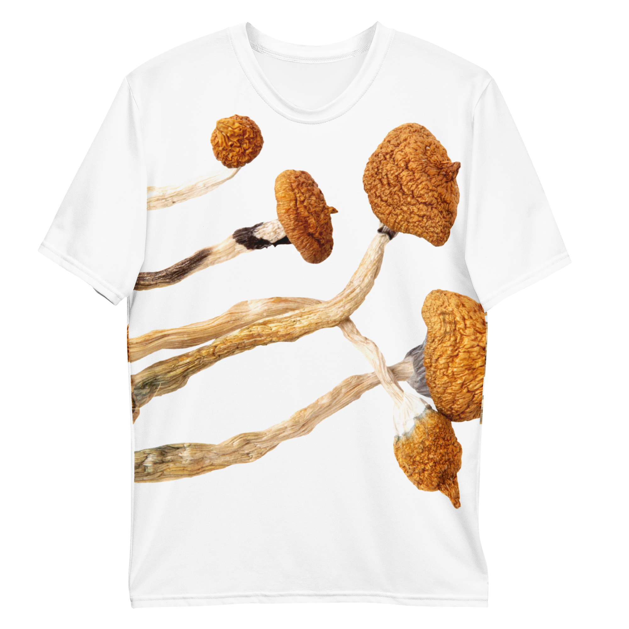 Psilocybin Magic Mushrooms Double-Sided All-Over Print Tee