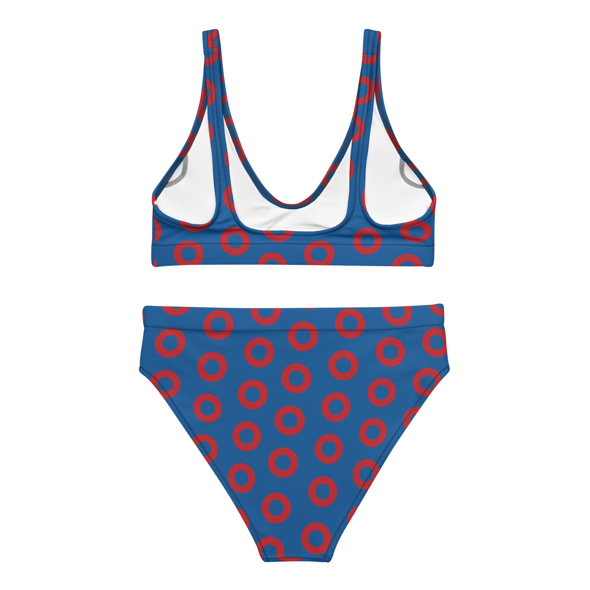 Fishman Donut All-Over Print High-Waisted Bikini