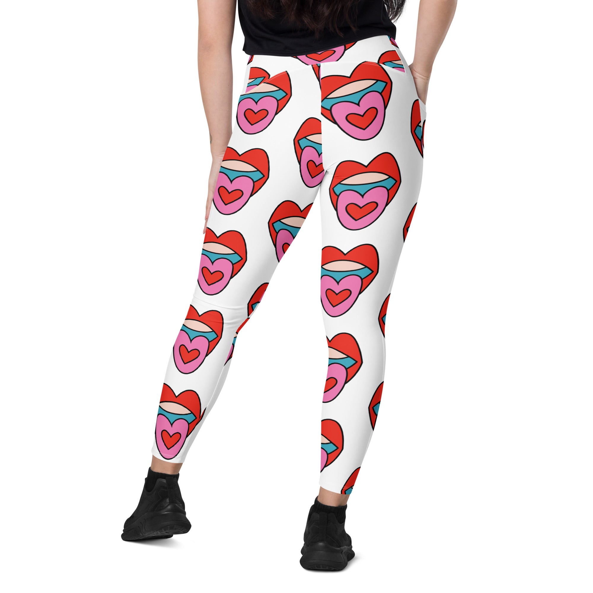 Acid Tongue Yoga Leggings With Pockets