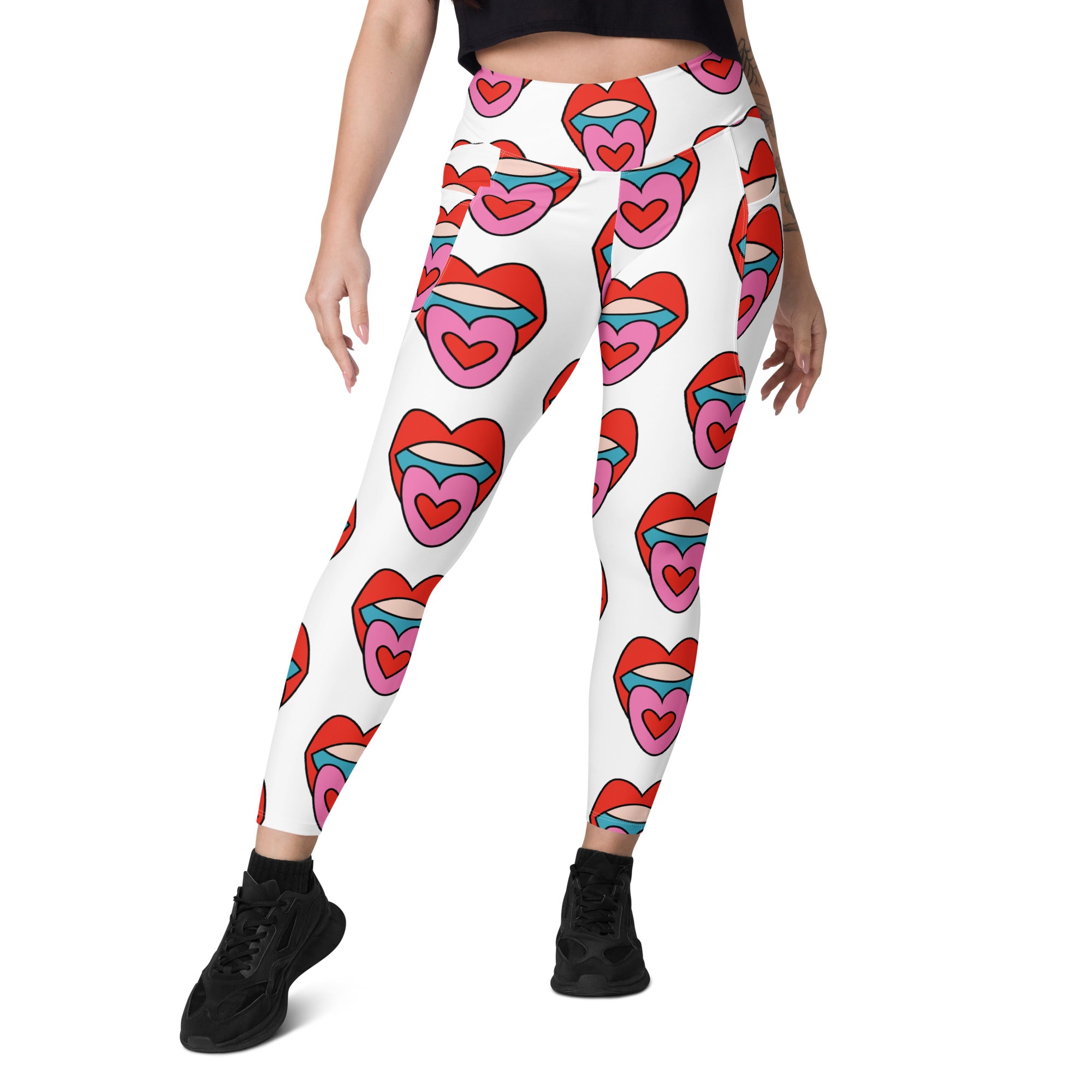 Acid Tongue Yoga Leggings With Pockets