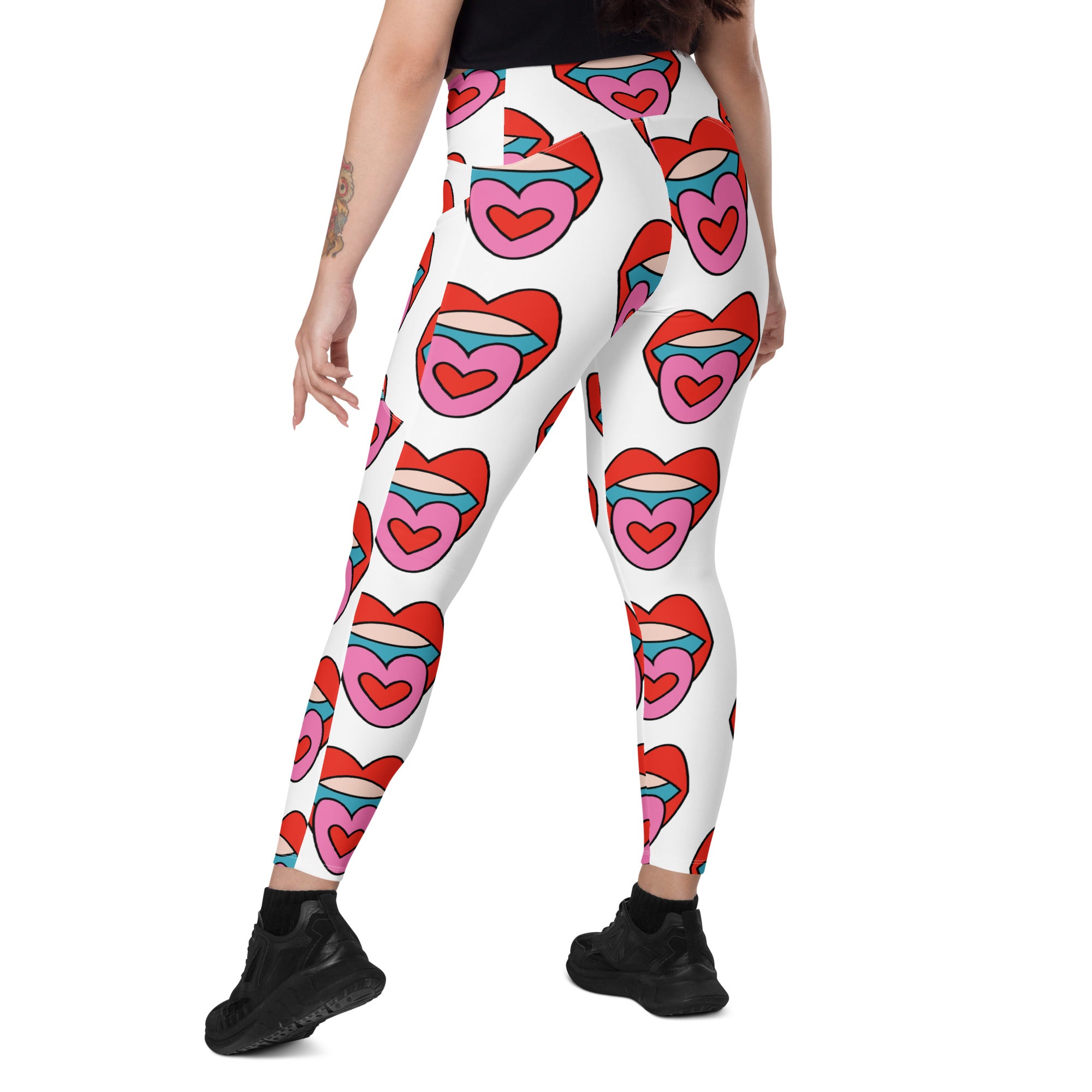 Acid Tongue Yoga Leggings With Pockets