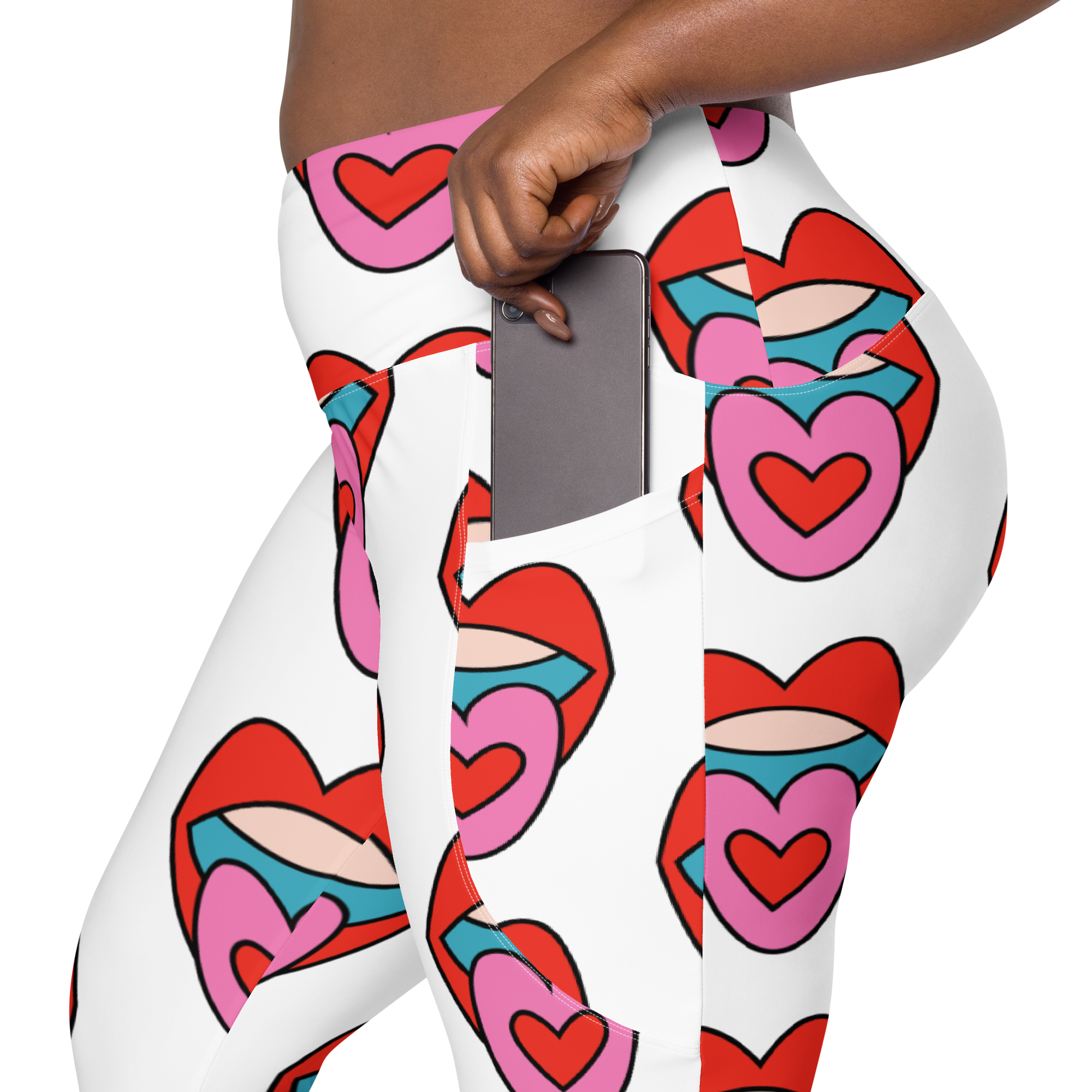 Acid Tongue Yoga Leggings With Pockets