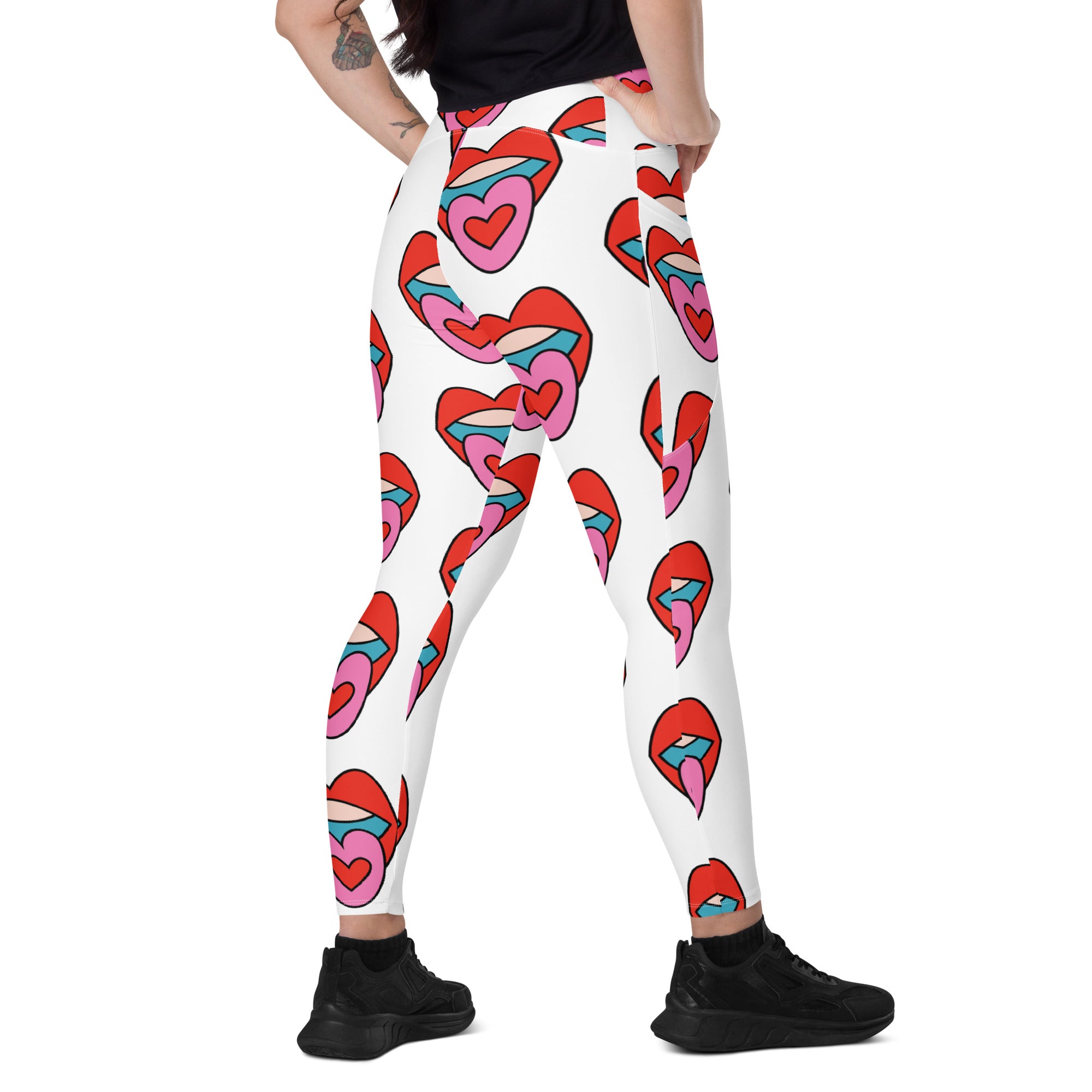 Acid Tongue Yoga Leggings With Pockets