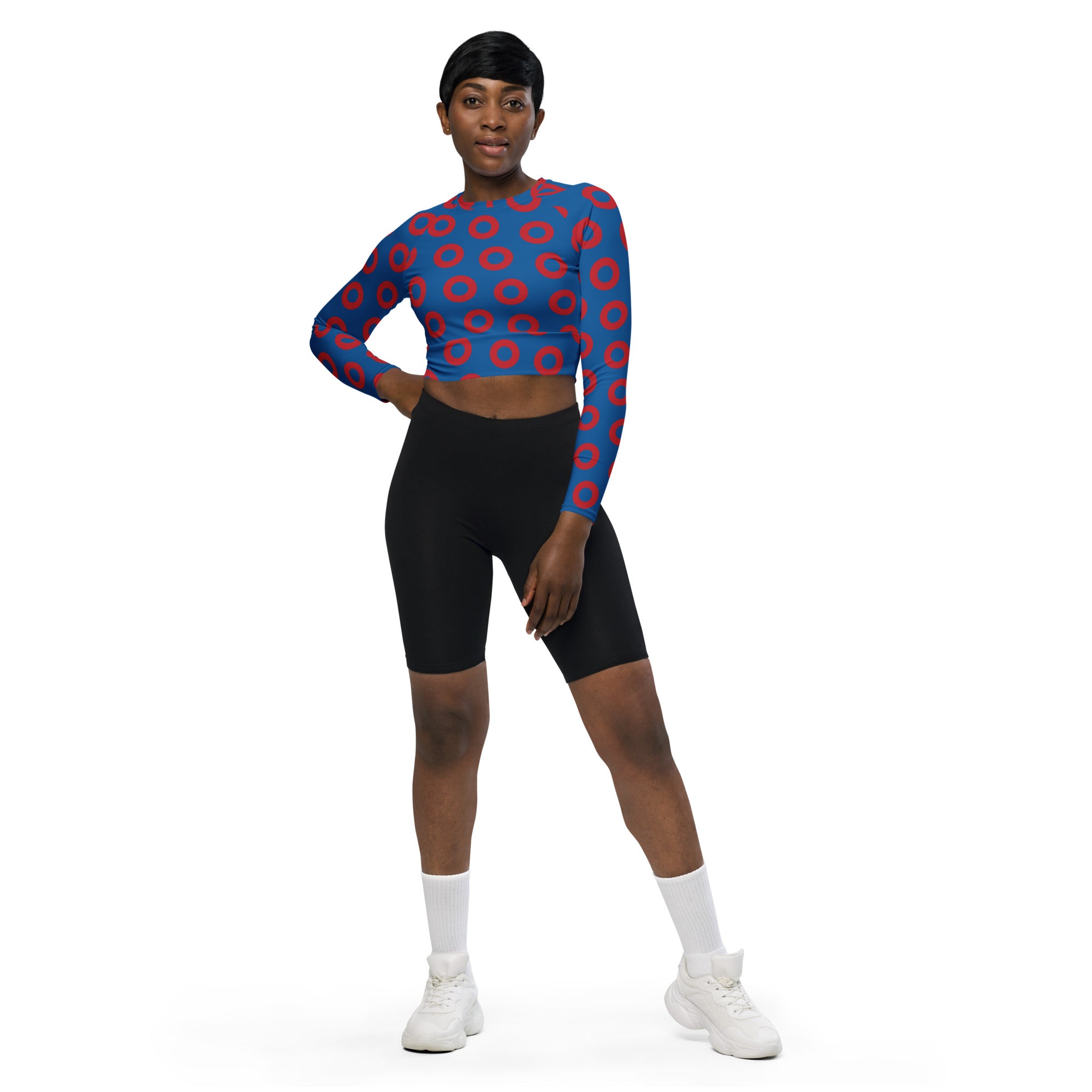 Fishman Donut Long-Sleeve Crop Top