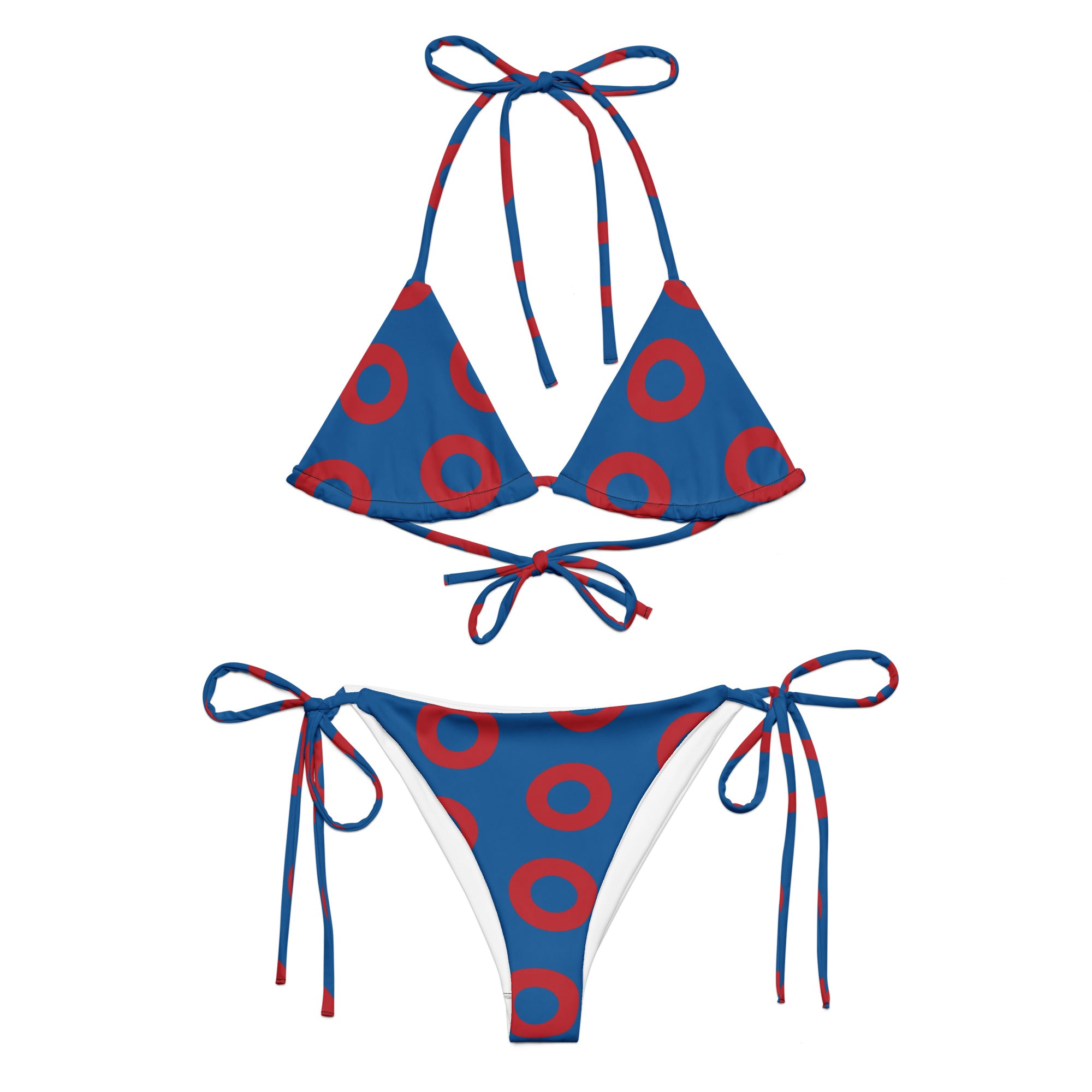 Fishman Donut All-Over Print String Bikini