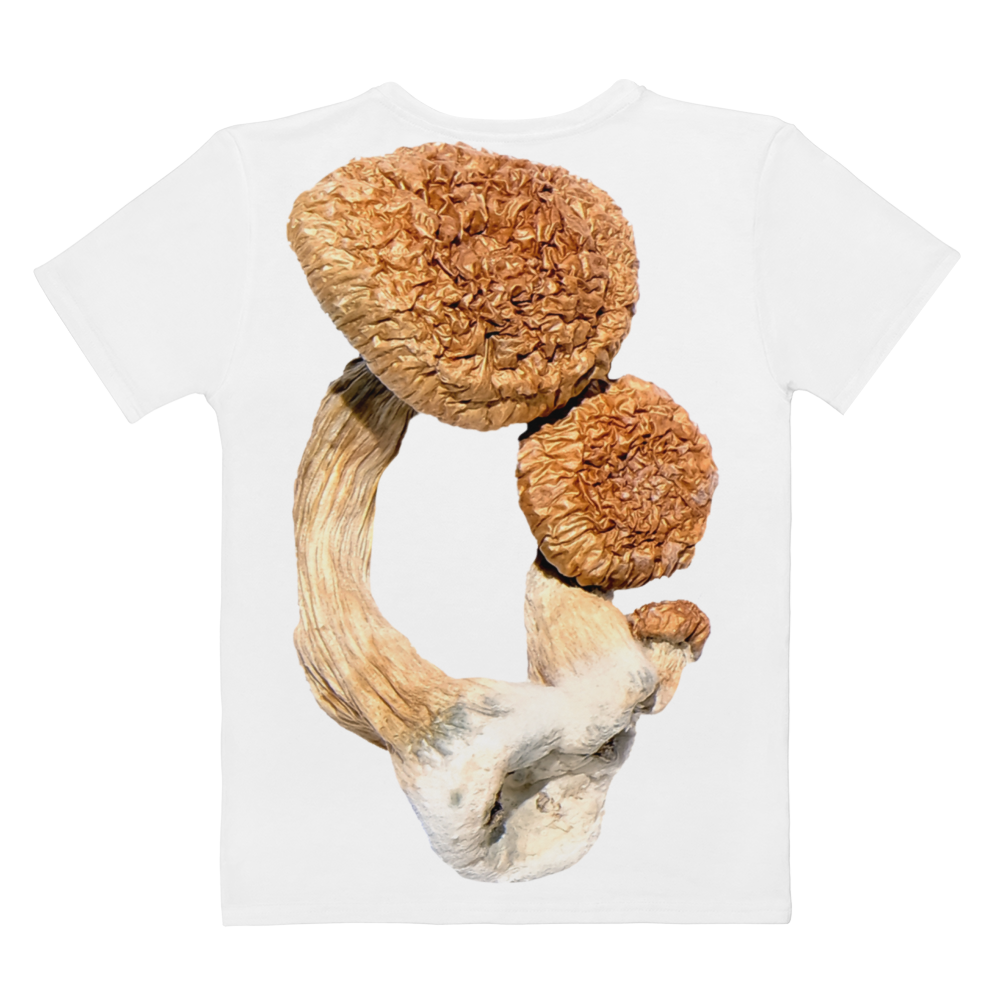 Psilocybin Magic Mushrooms Women's White All-Over T-Shirt