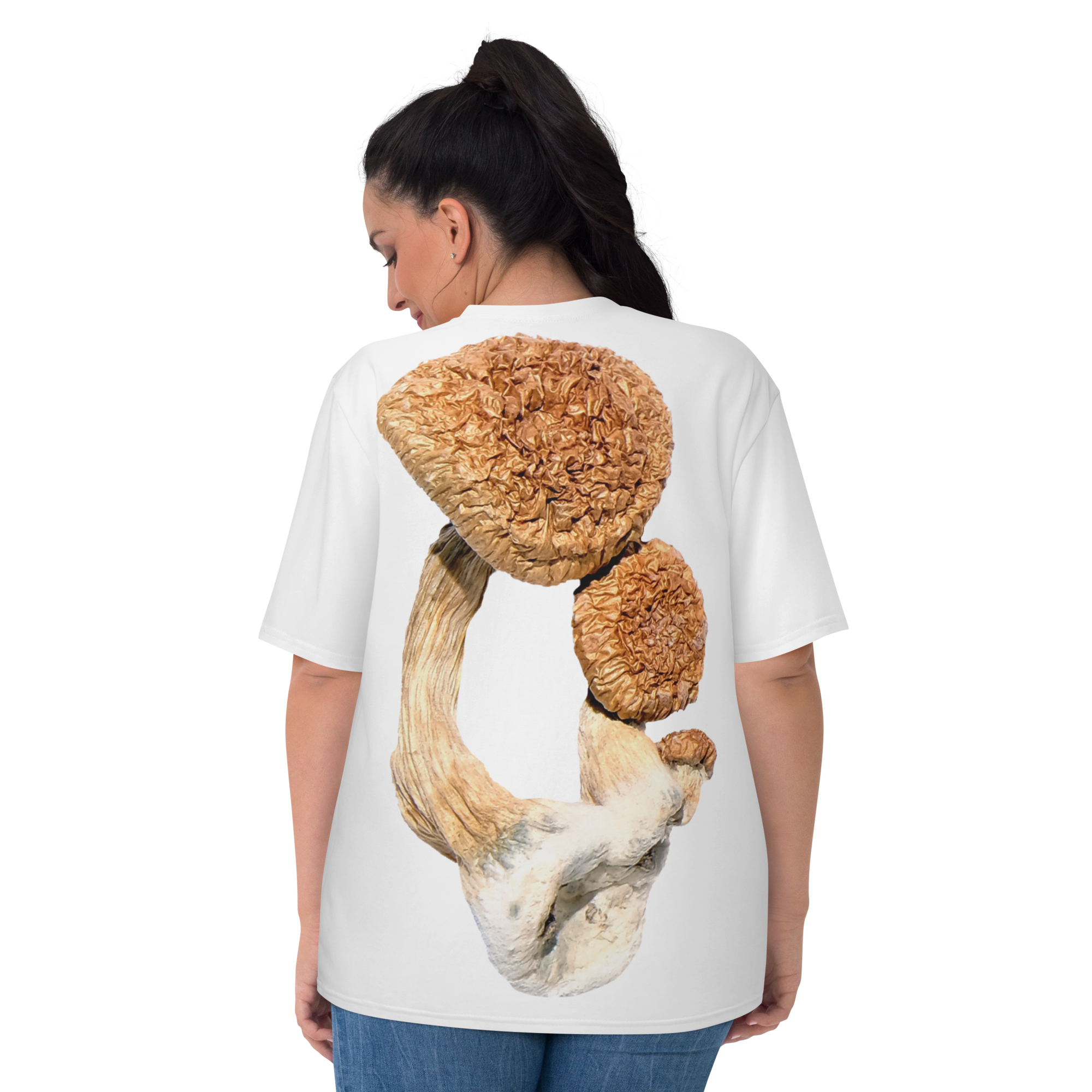 Psilocybin Magic Mushrooms Women's White All-Over T-Shirt