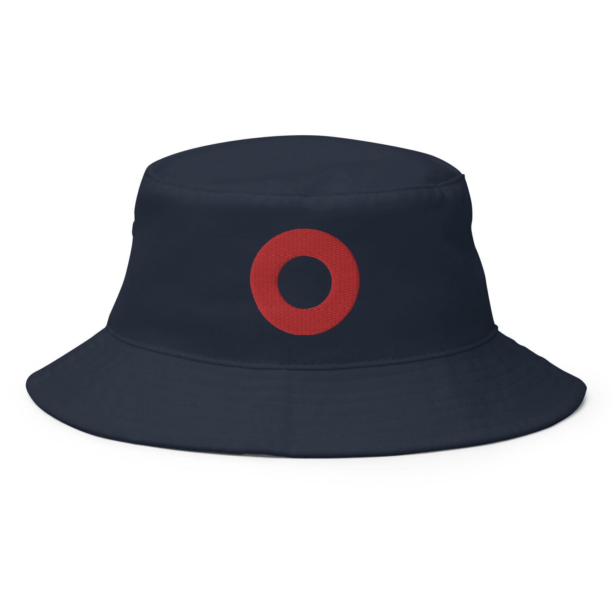 Fishman Red Donut Embroidered Bucket Hat