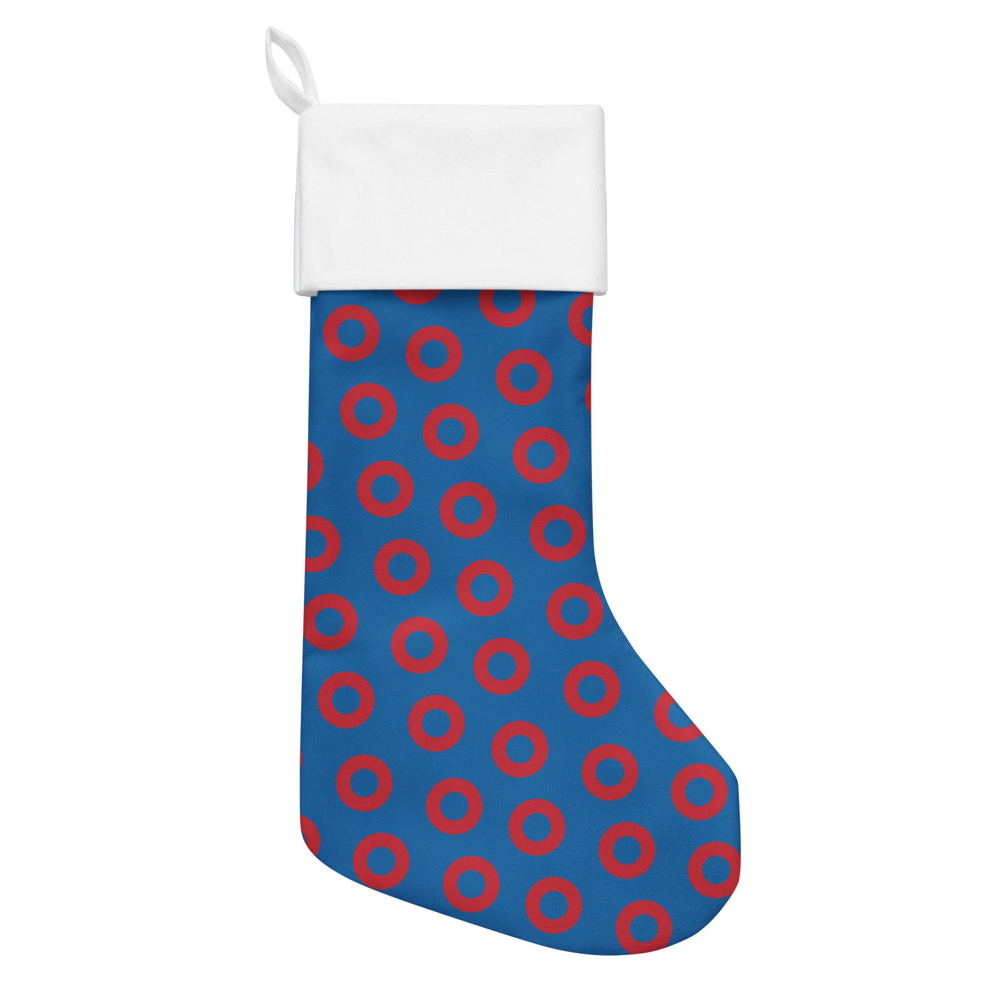 Fishman Blue/Red Donut Christmas Stocking