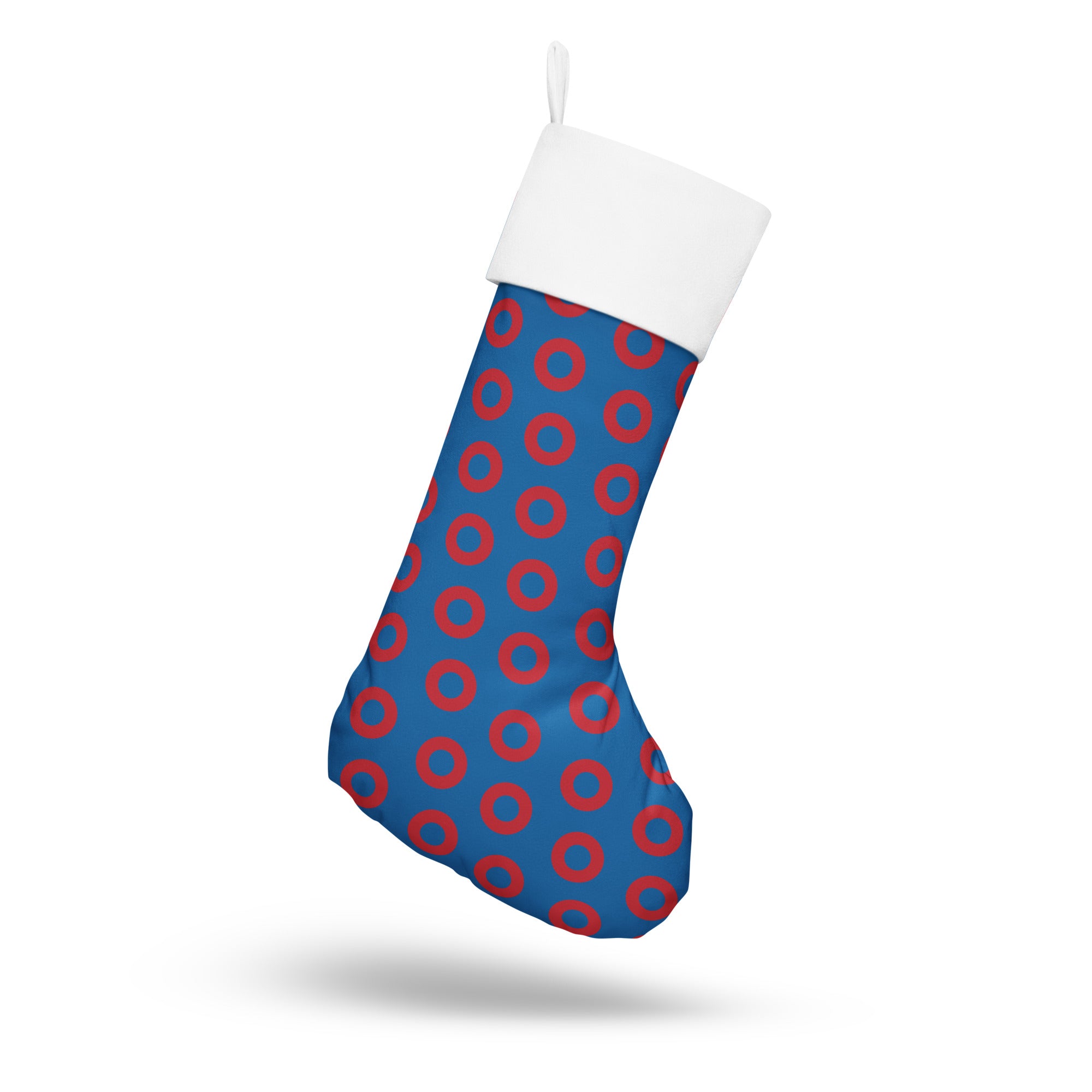 Fishman Blue/Red Donut Christmas Stocking