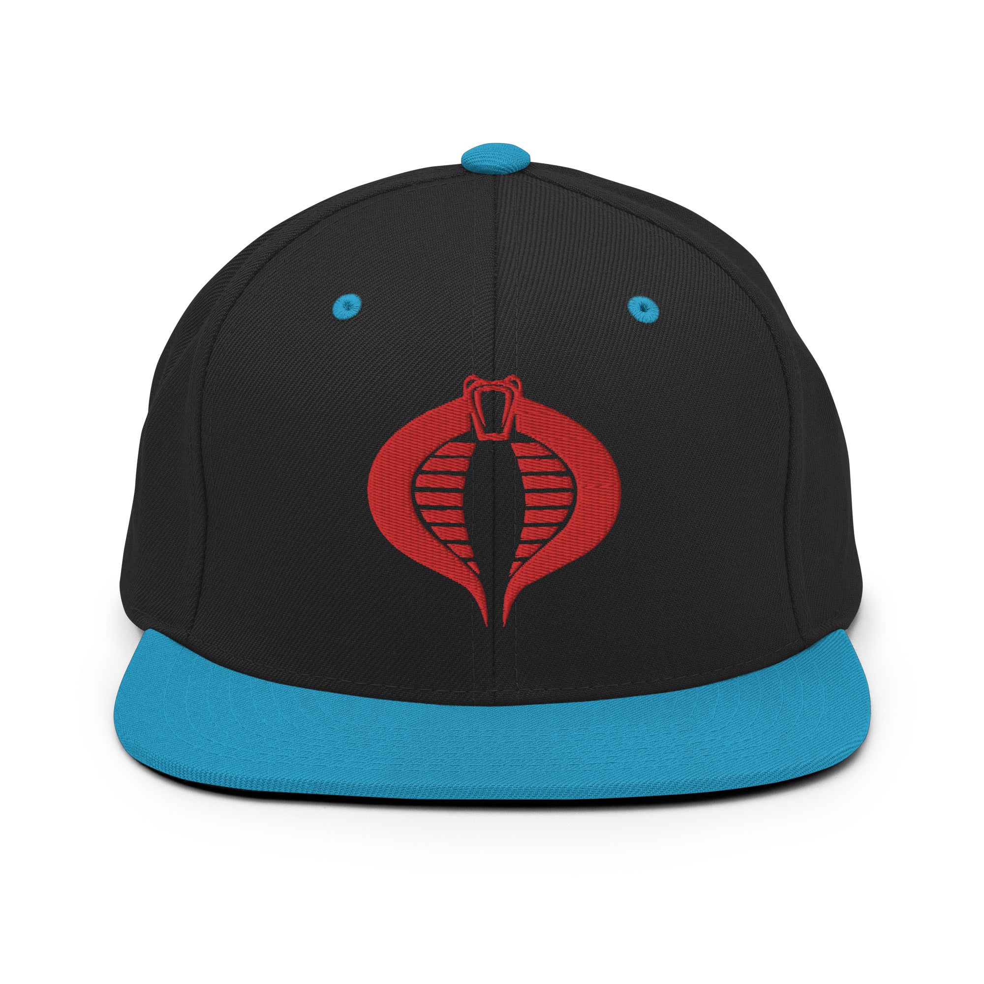 Cobra Logo Embroidered Snapback Baseball Hat - GI Joe