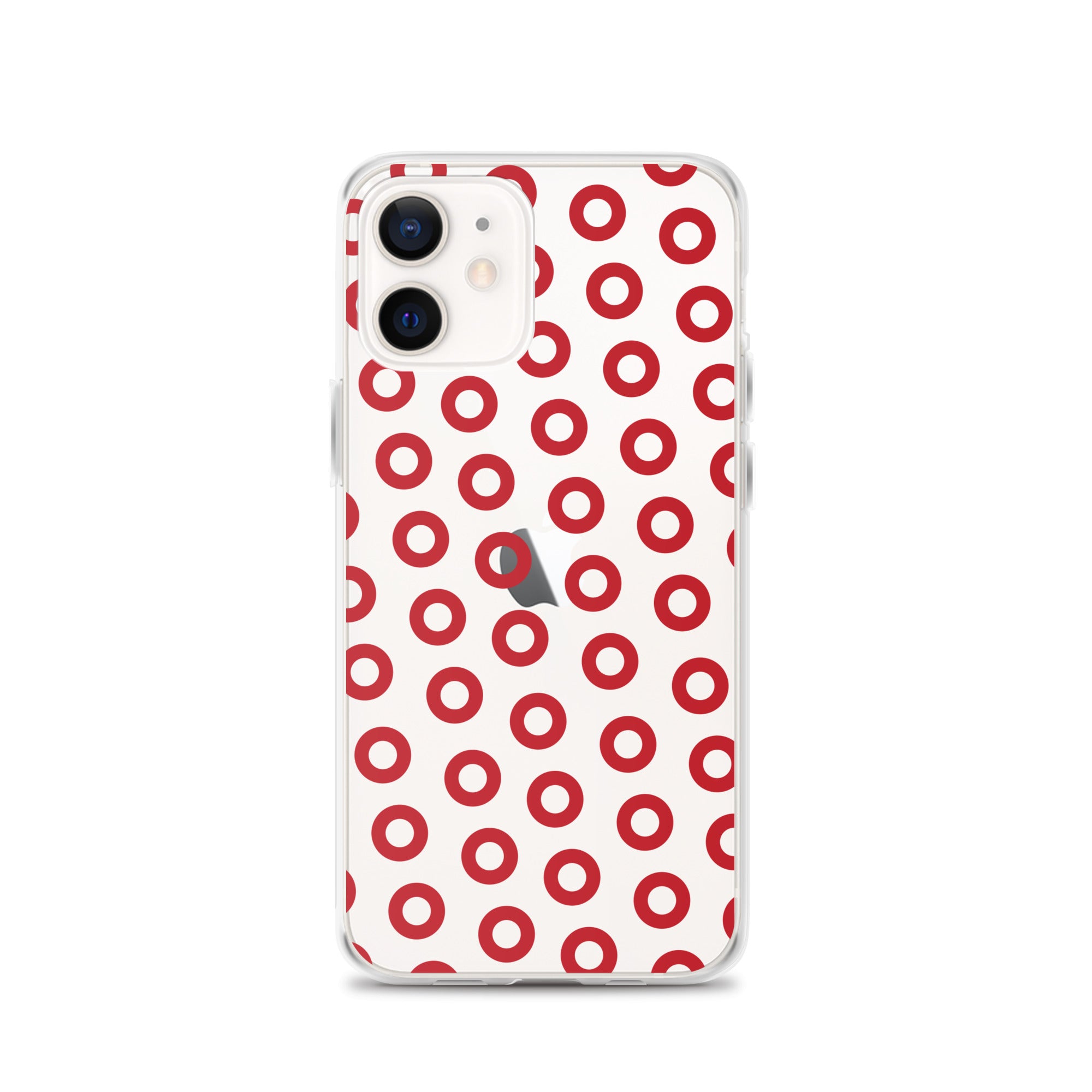 Fishman Red Donut Clear iPhone Case