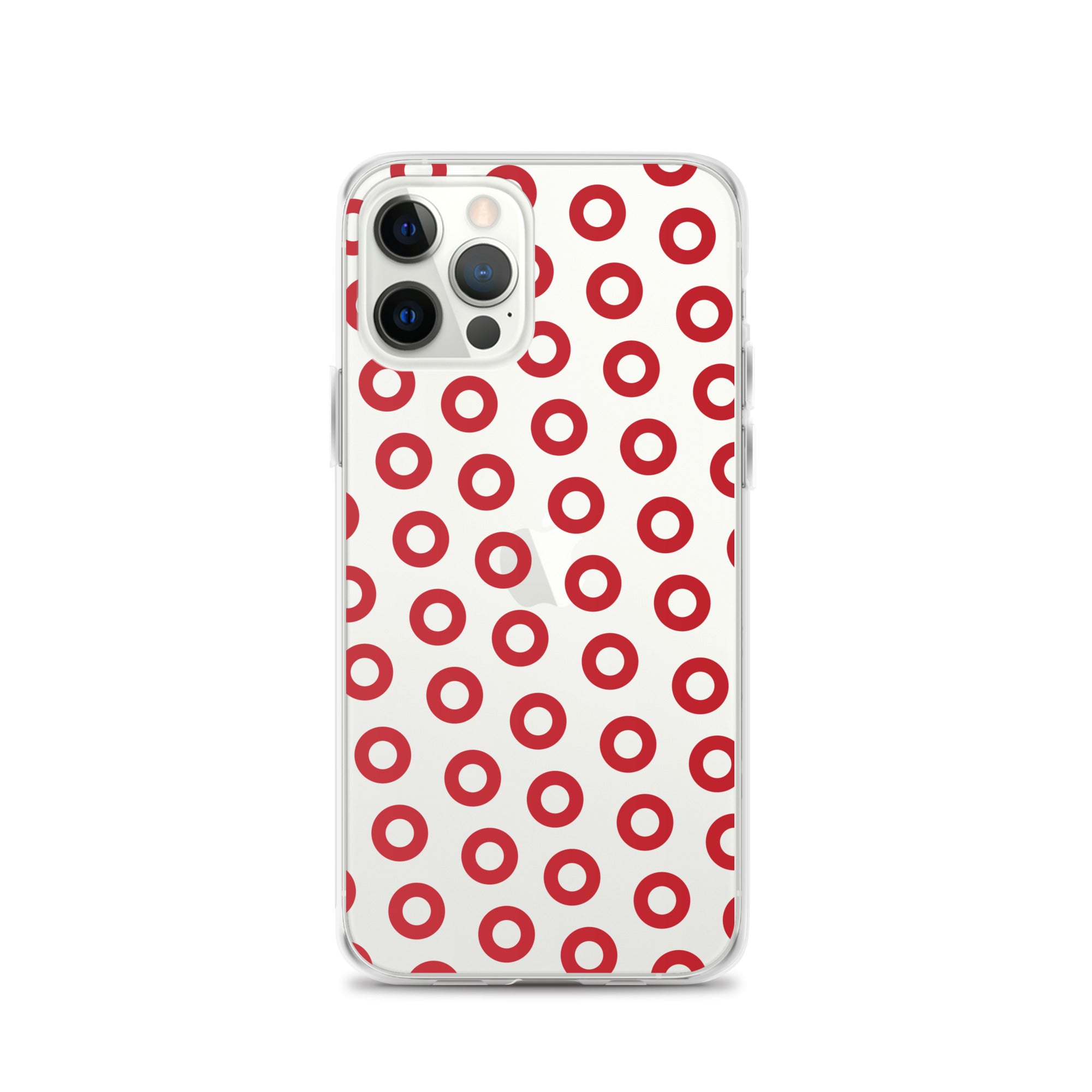 Fishman Red Donut Clear iPhone Case