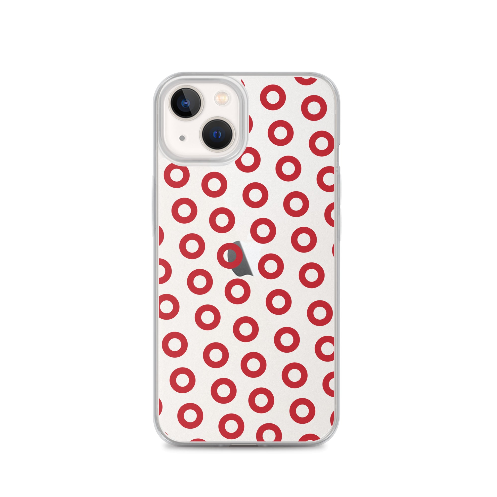 Fishman Red Donut Clear iPhone Case