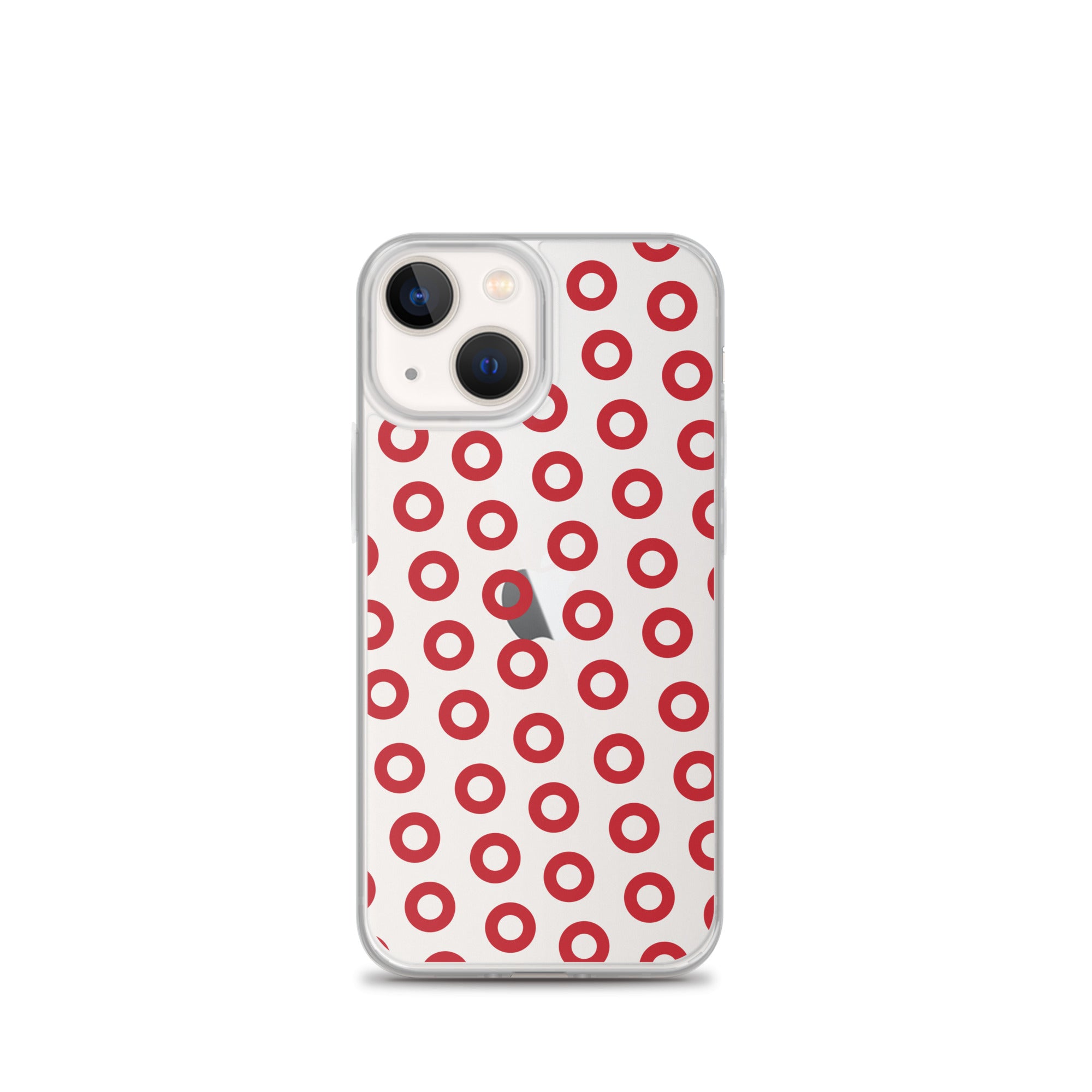 Fishman Red Donut Clear iPhone Case