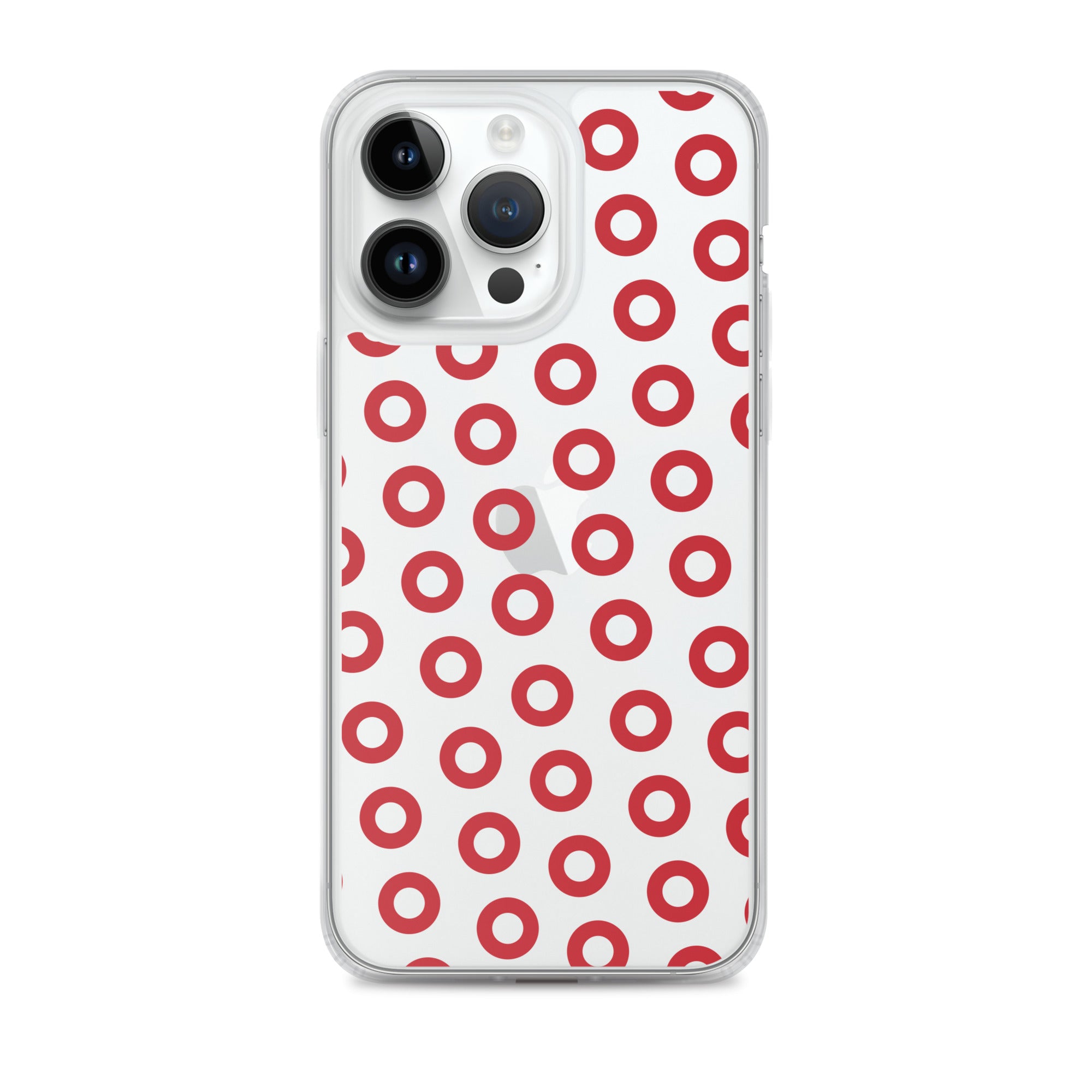 Fishman Red Donut Clear iPhone Case