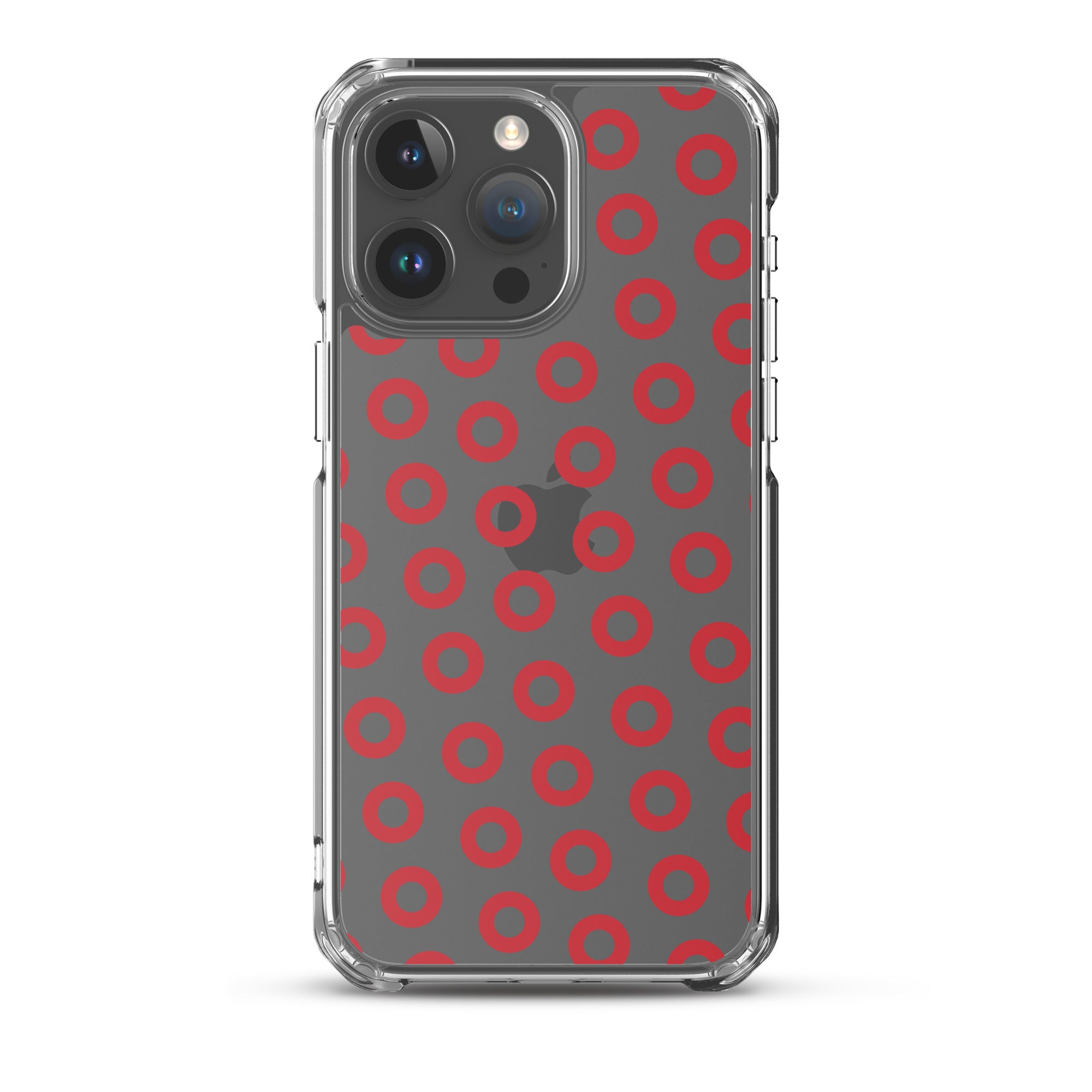 Fishman Red Donut Clear iPhone Case