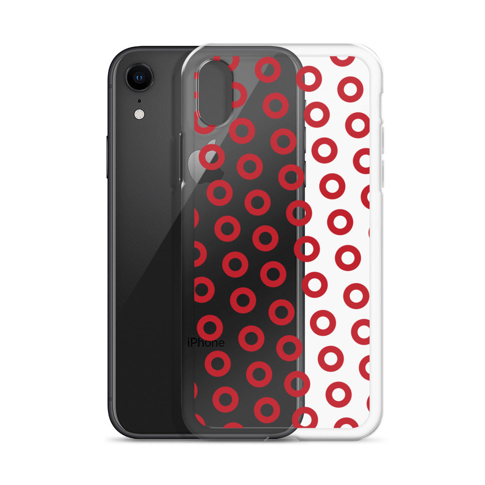 Fishman Red Donut Clear iPhone Case