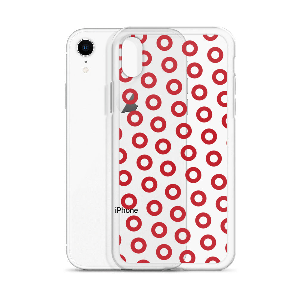 Fishman Red Donut Clear iPhone Case