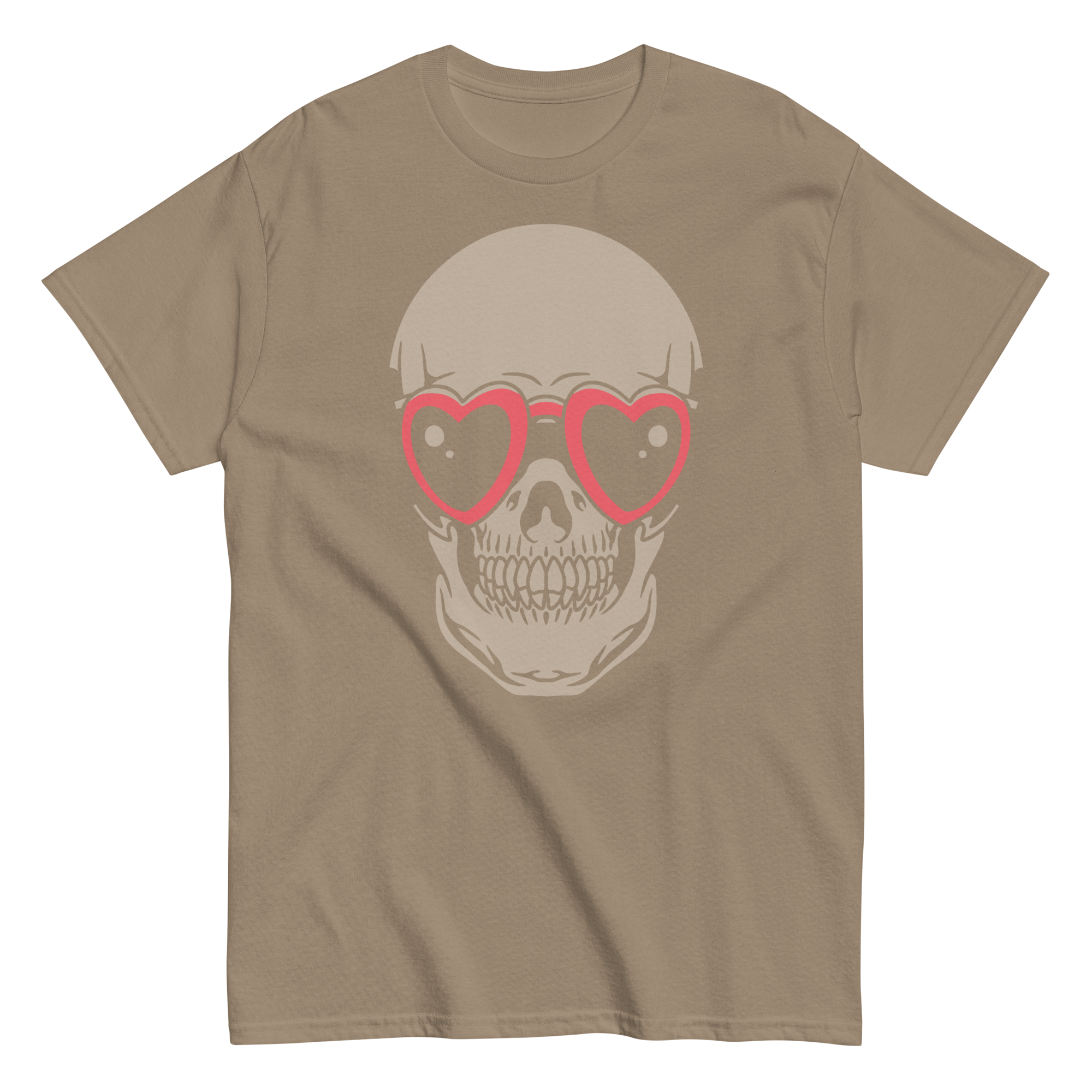 Skull Heart Sunglasses Graphic Tee