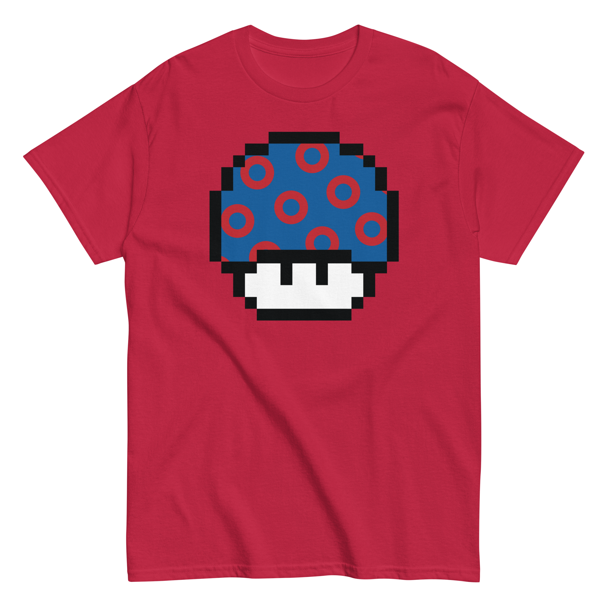 Fishman Donut Pixellated Super Mushroom Tee