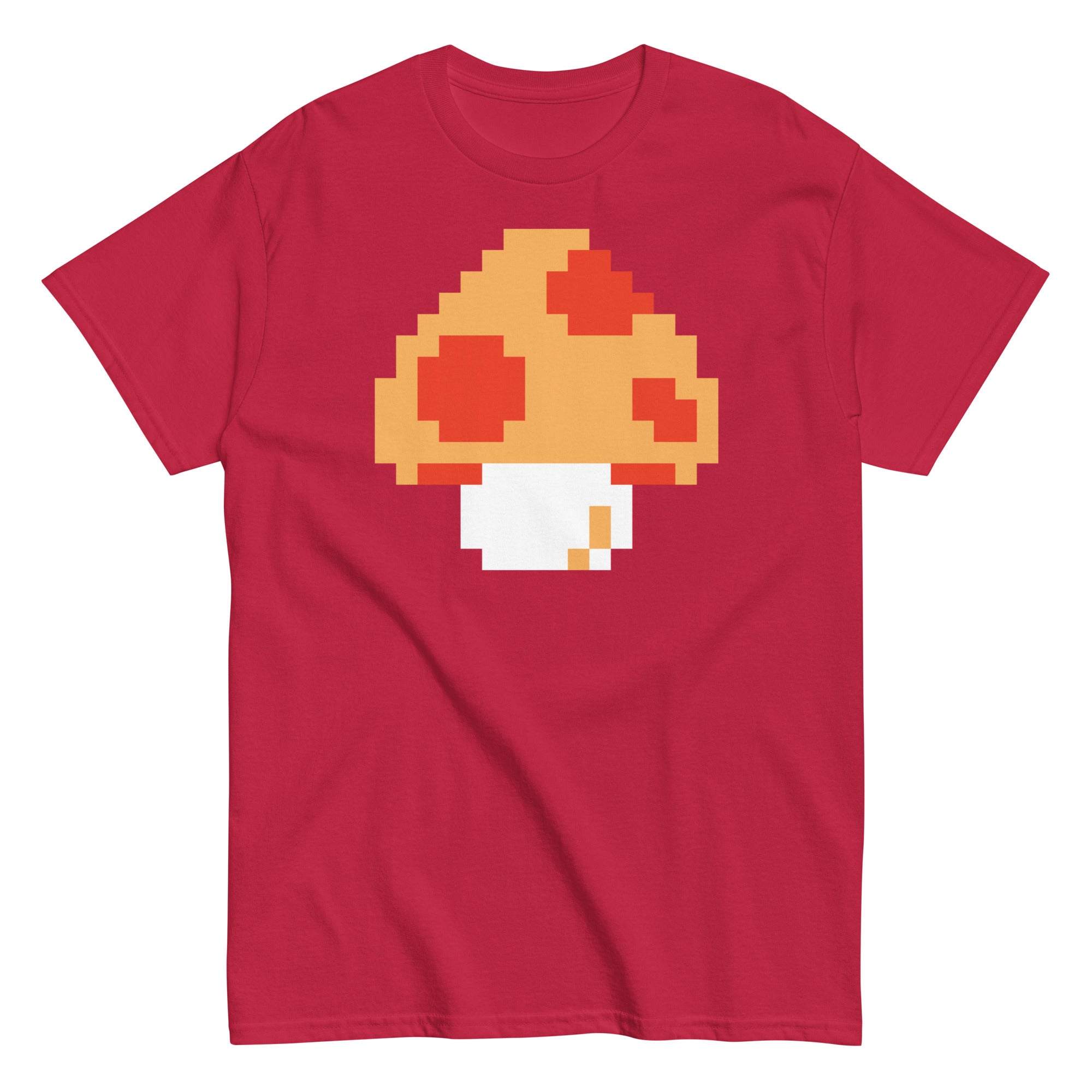 Pixellated Mega Mushroom Video Game Tee