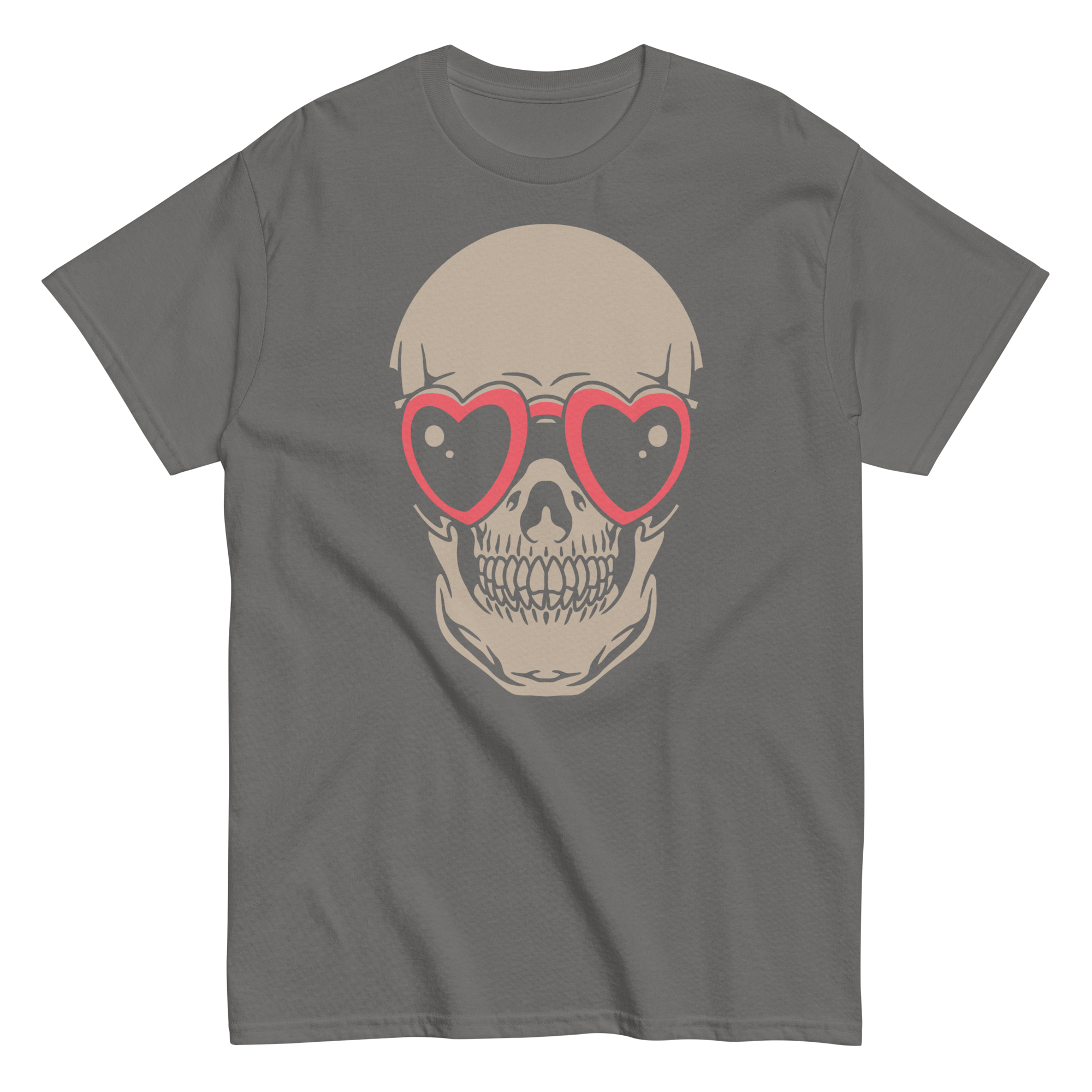 Skull Heart Sunglasses Graphic Tee