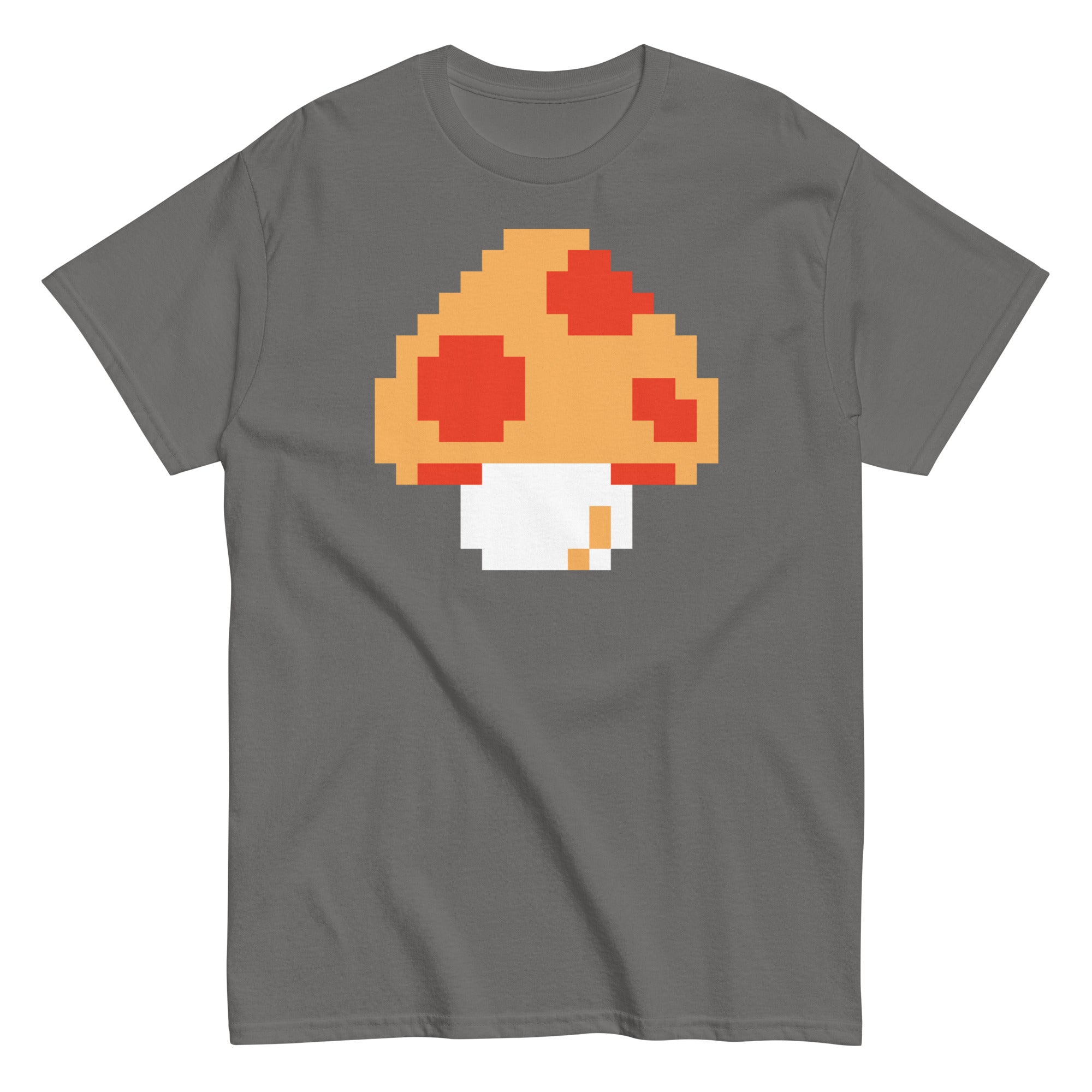 Pixellated Mega Mushroom Video Game Tee