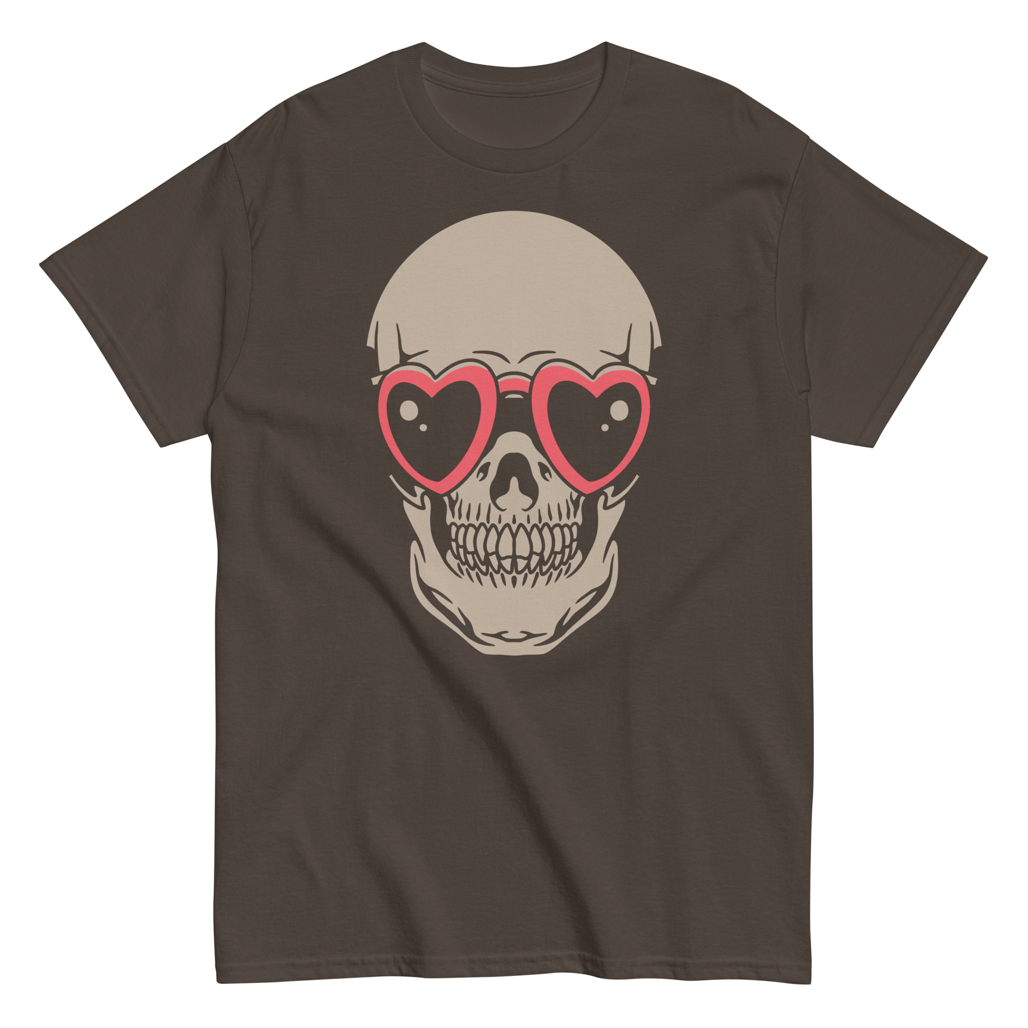 Skull Heart Sunglasses Graphic Tee