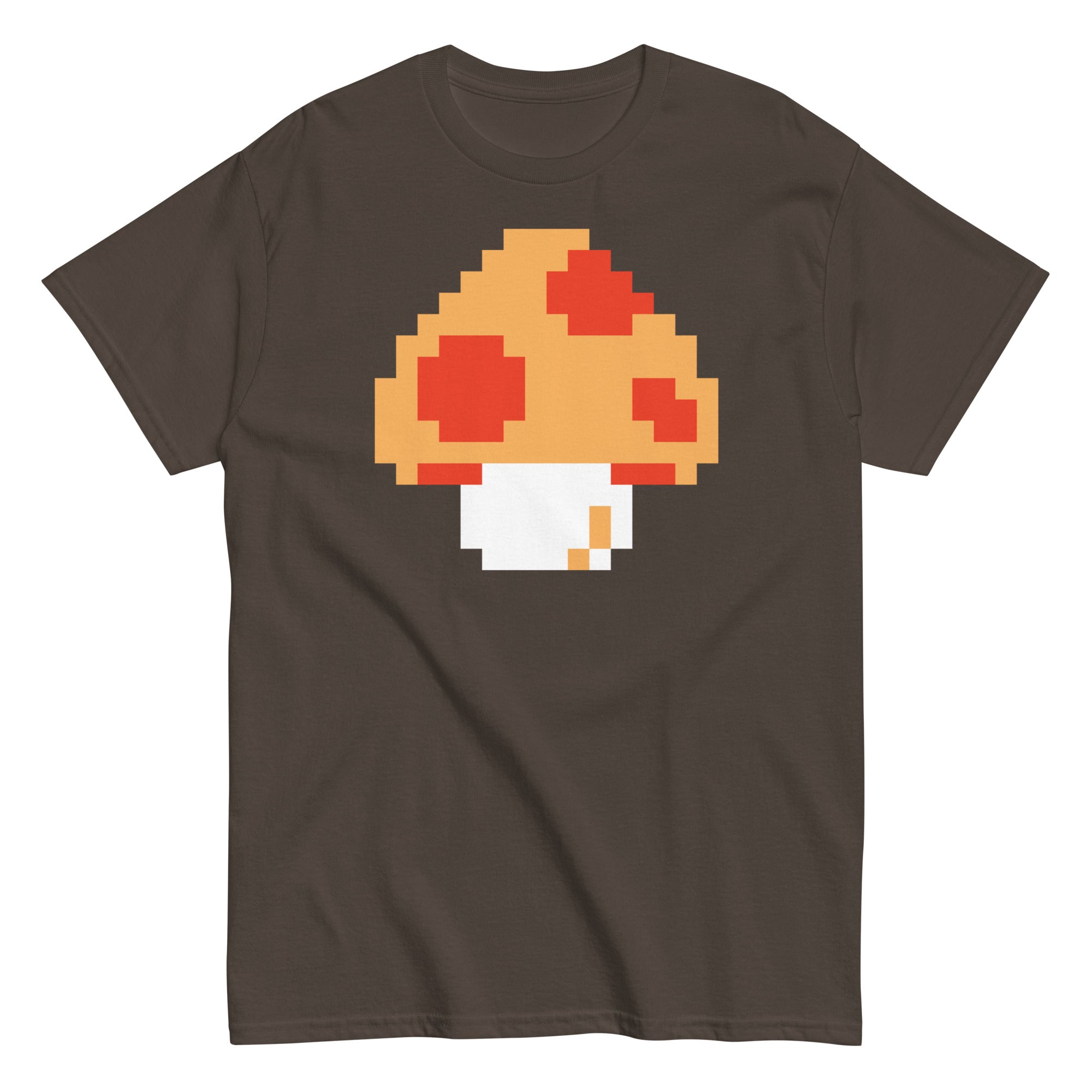 Pixellated Mega Mushroom Video Game Tee