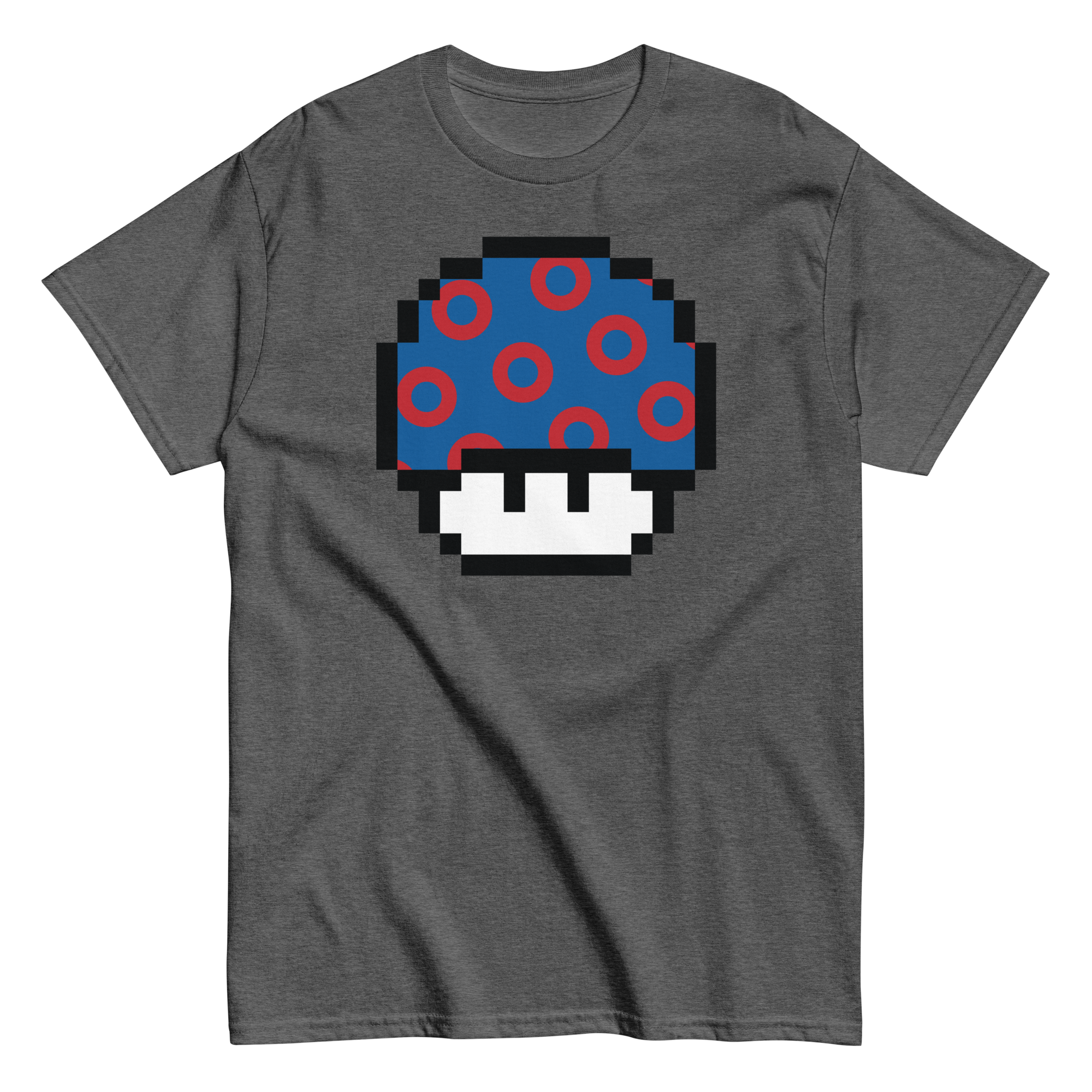 Fishman Donut Pixellated Super Mushroom Tee