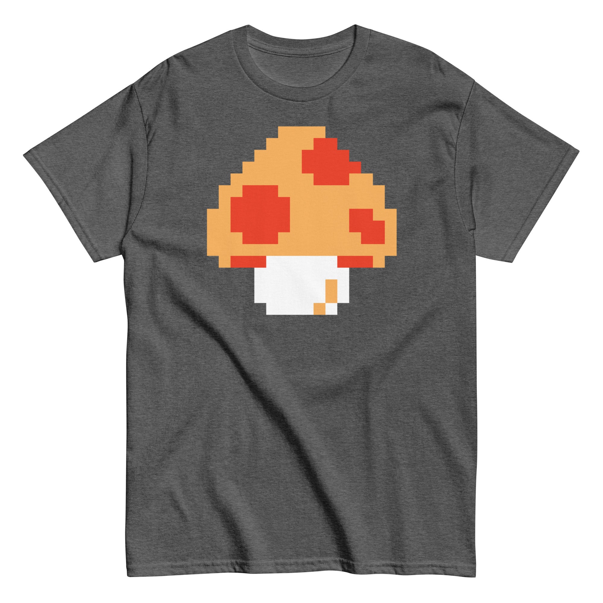 Pixellated Mega Mushroom Video Game Tee