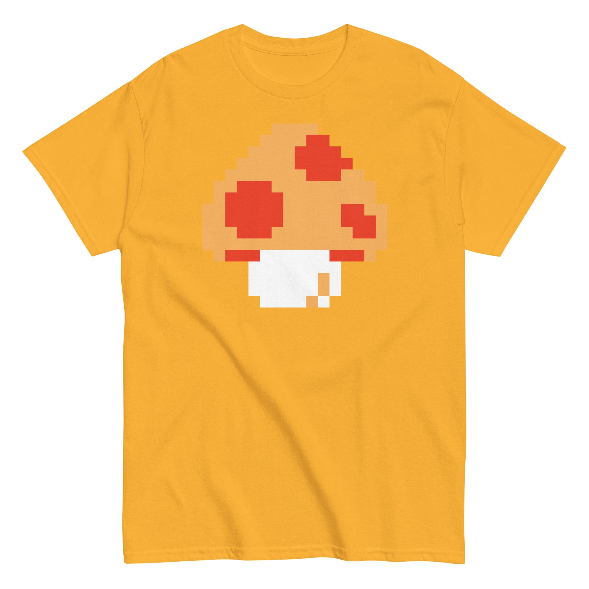 Pixellated Mega Mushroom Video Game Tee